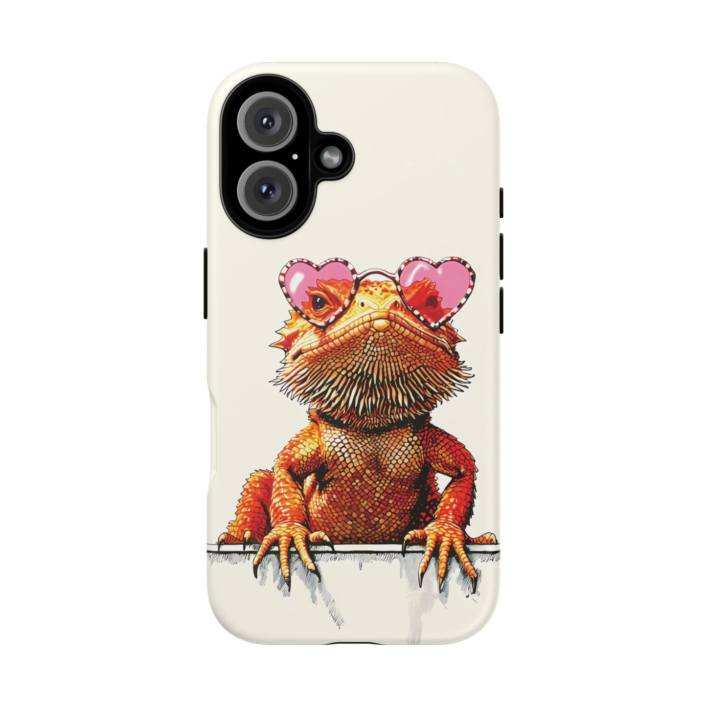 Valentines Day iPhone Case for Reptile Keepers | Bearded Dragon Lover Gift | Cute Herpetology Phone Case | Scaly Love Design