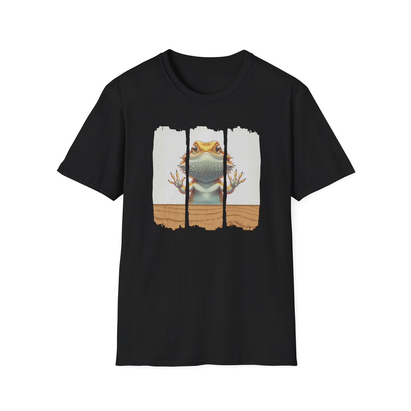 Bearded Dragon Glass Surfing T-Shirt, Beardie Lover Shirt, Reptile Keeper Tee, Lizard Mom Dad Gift, Herpetology Graphic Tee