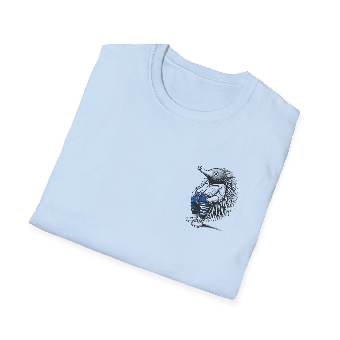 Whimsical Echidna T-Shirt, Cute Echidna Shirt, Aussie Animal Tee, Australian Wildlife Shirt, Funny Echidna Gift, Monotreme Lover Tee
