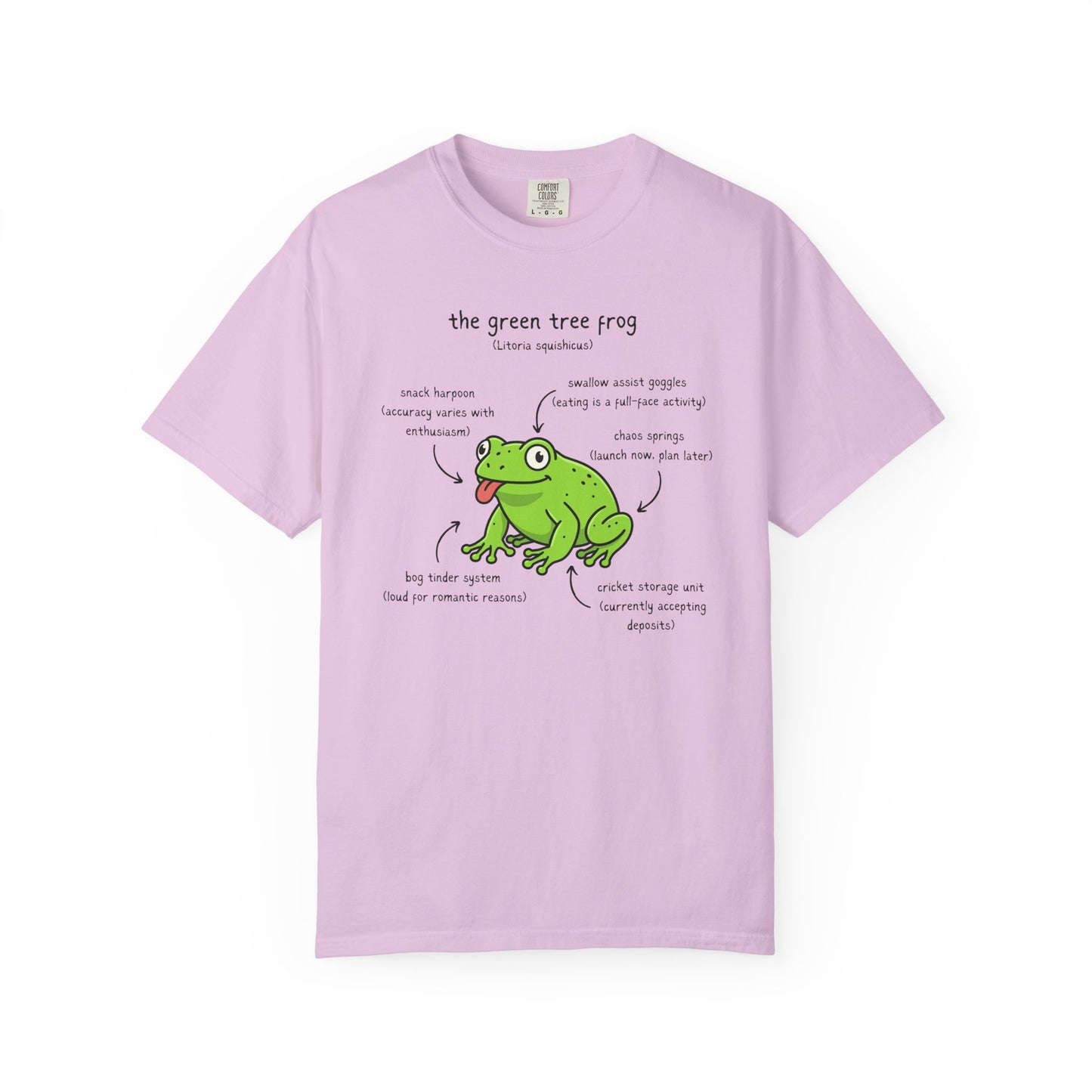 Anatomy of a Green Tree Frog Shirt, Comfort Colors Frog Tee, Funny Amphibian T Shirt, Frog Lover Gift, Biology Teacher Shirt