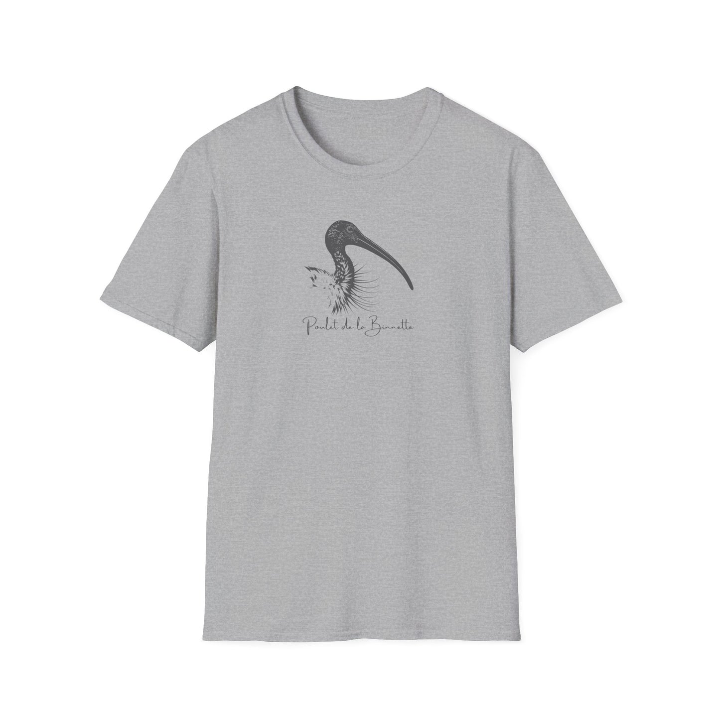 White Ibis T-Shirt, Bin Chicken Shirt, Australian Bird Tee, Ibis Graphic T-Shirt, Australian Wildlife Shirt, Bird Lover Gift, Aussie Nature Tee
