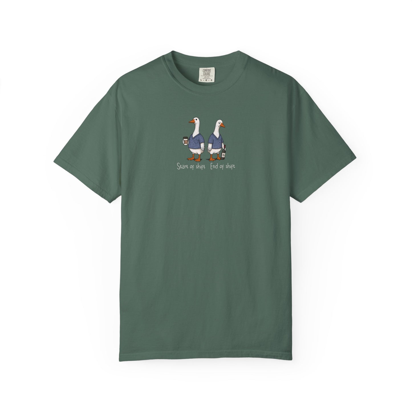 Funny Nurse Goose Shirt, Start of Shift End of Shift Tee, Nurse Humor Shirt, Comfort Colors Nurse T Shirt, Medical Humor Gift