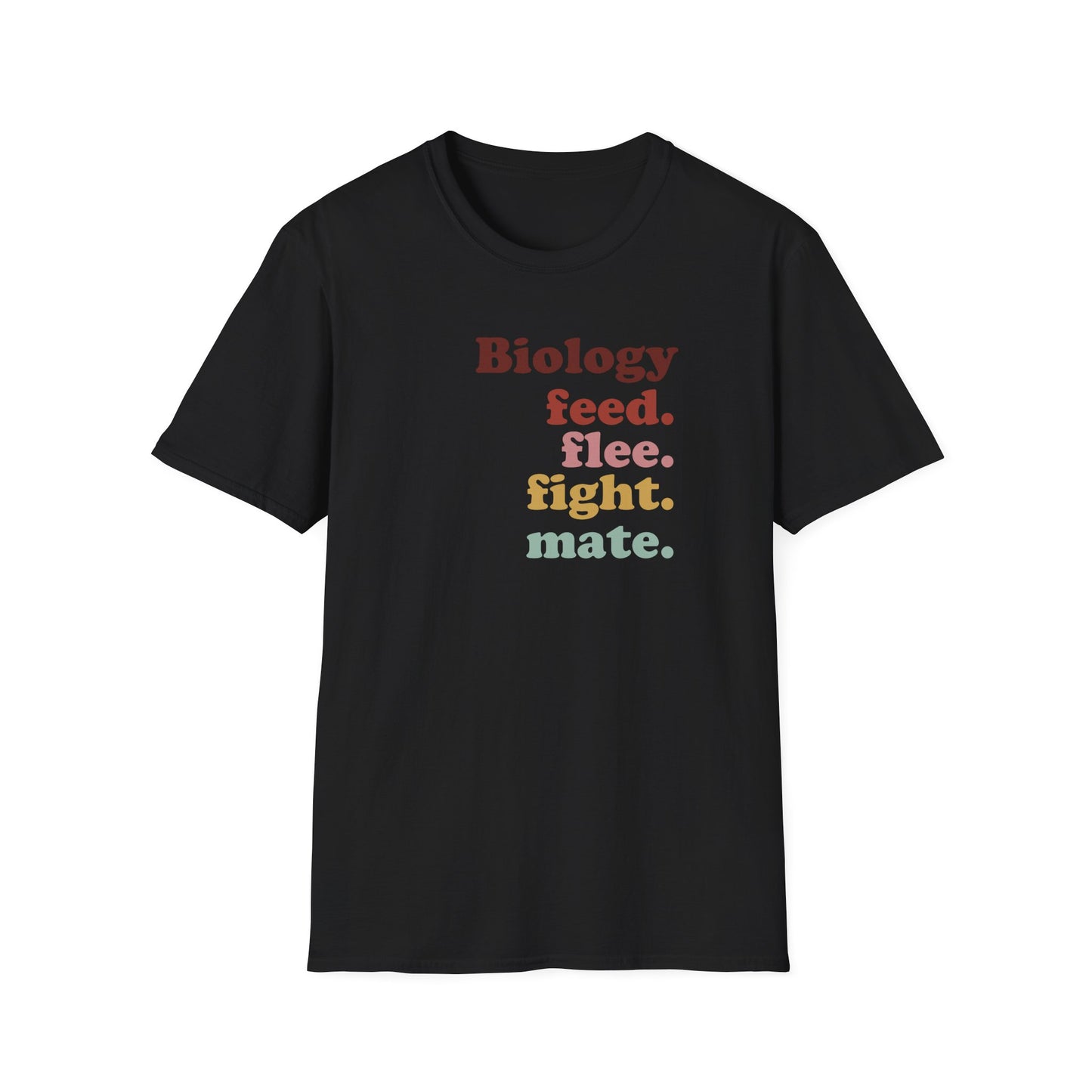4 F’s Of Biology T-Shirt, Feed Flee Fight Mate Shirt, Biology Teacher Tee, Science Student Gift, Ecology Zoology Shirt, Nature Nerd Tee