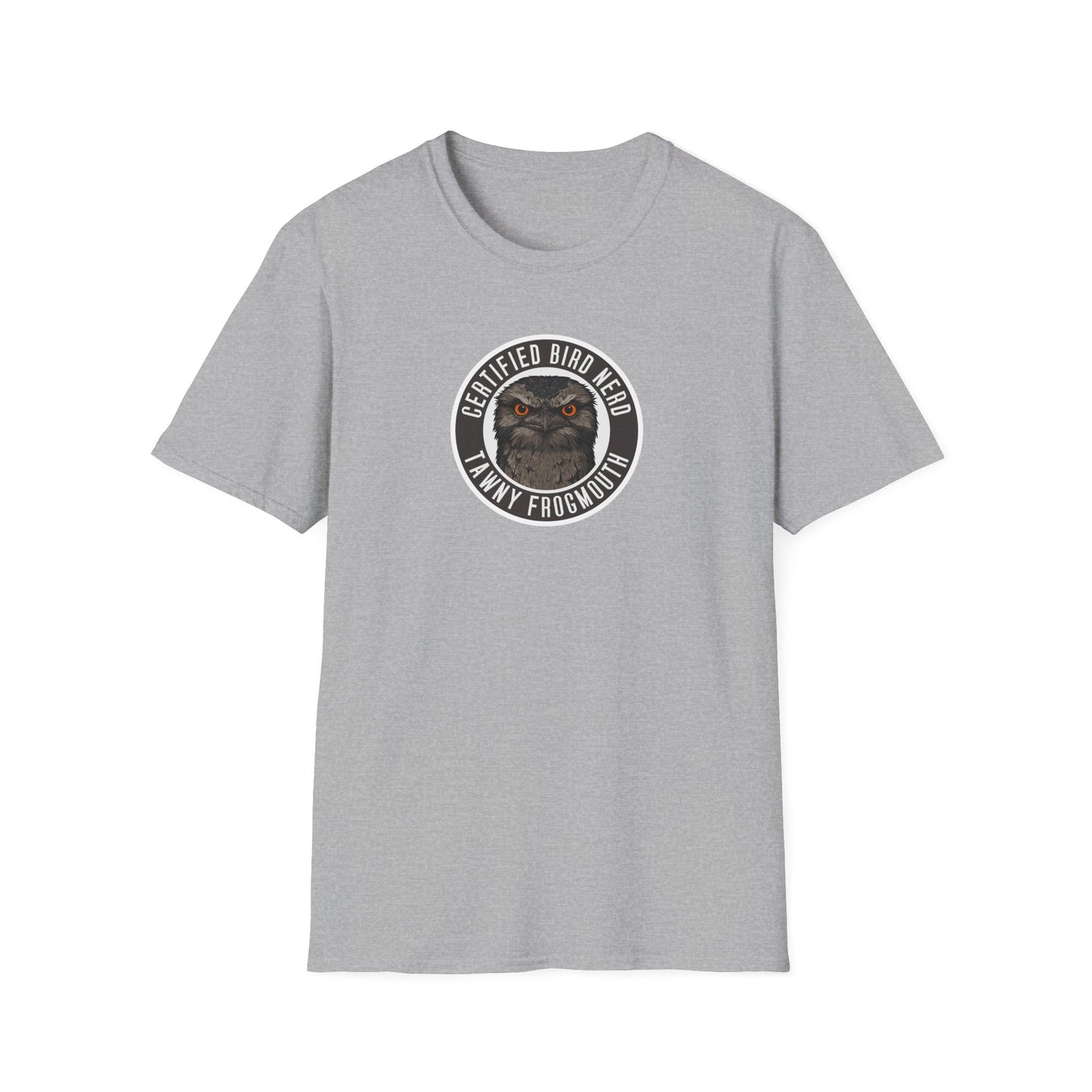 Tawny Frogmouth T-Shirt, Certified Bird Nerd Shirt, Australian Bird Tee, Birdwatching Gift, Wildlife Lover Tee, Native Bird Shirt