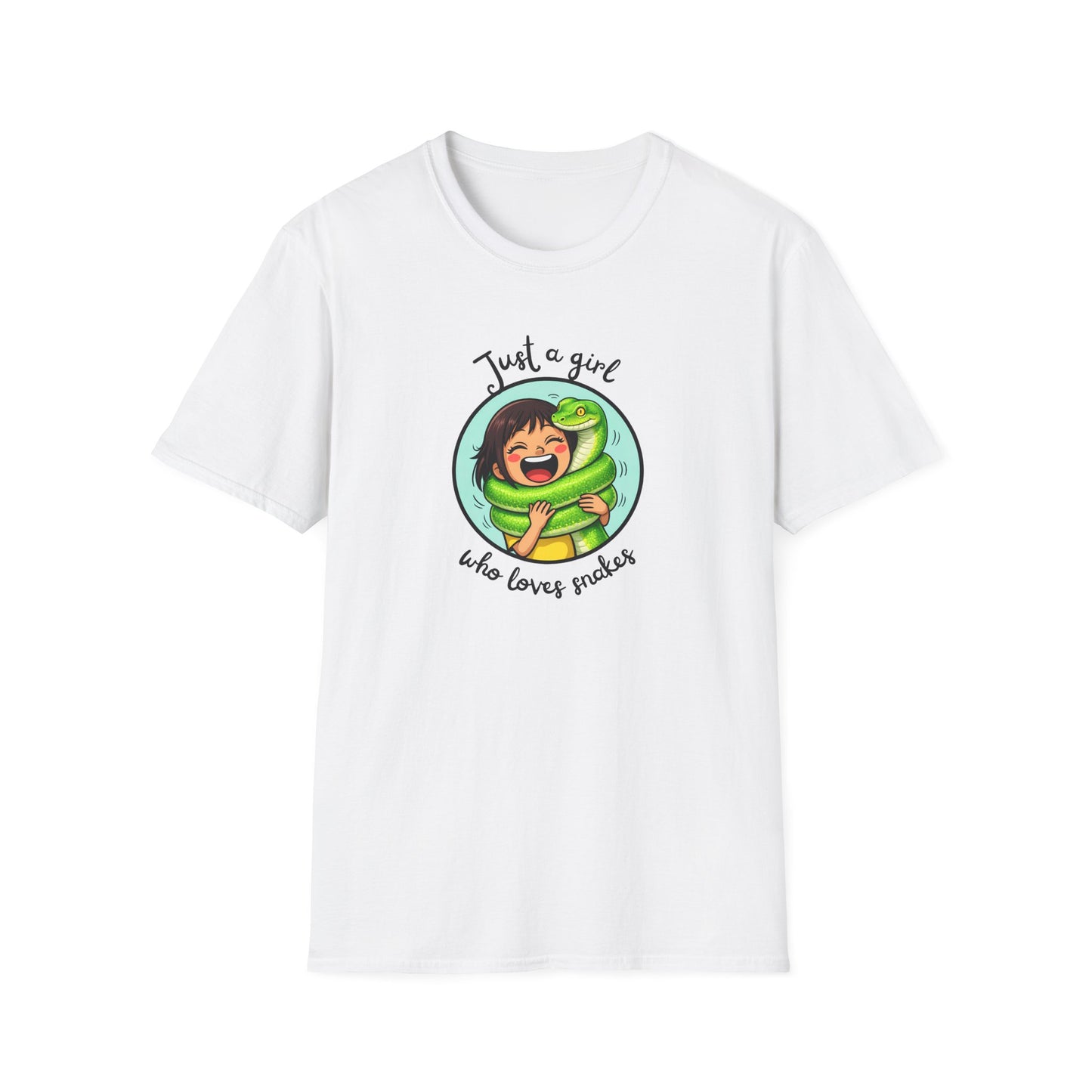 Just A Girl Who Loves Snakes T-Shirt, Snake Lover Shirt, Reptile Lover Tee, Cute Snake Gift, Herping Shirt, Wildlife Graphic Tee