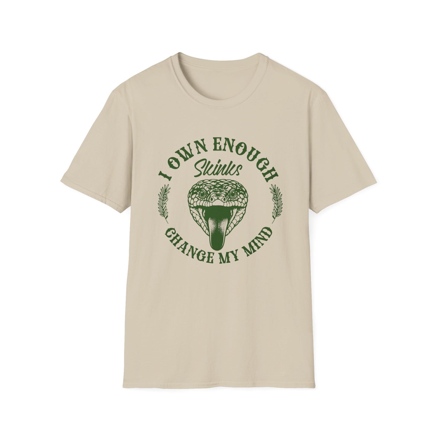 I Own Enough Skinks Change My Mind T-Shirt | Funny Reptile Keeper Tee | Lizard Lover Gift | Reptile Expo Shirt | Herp Hobbyist Apparel
