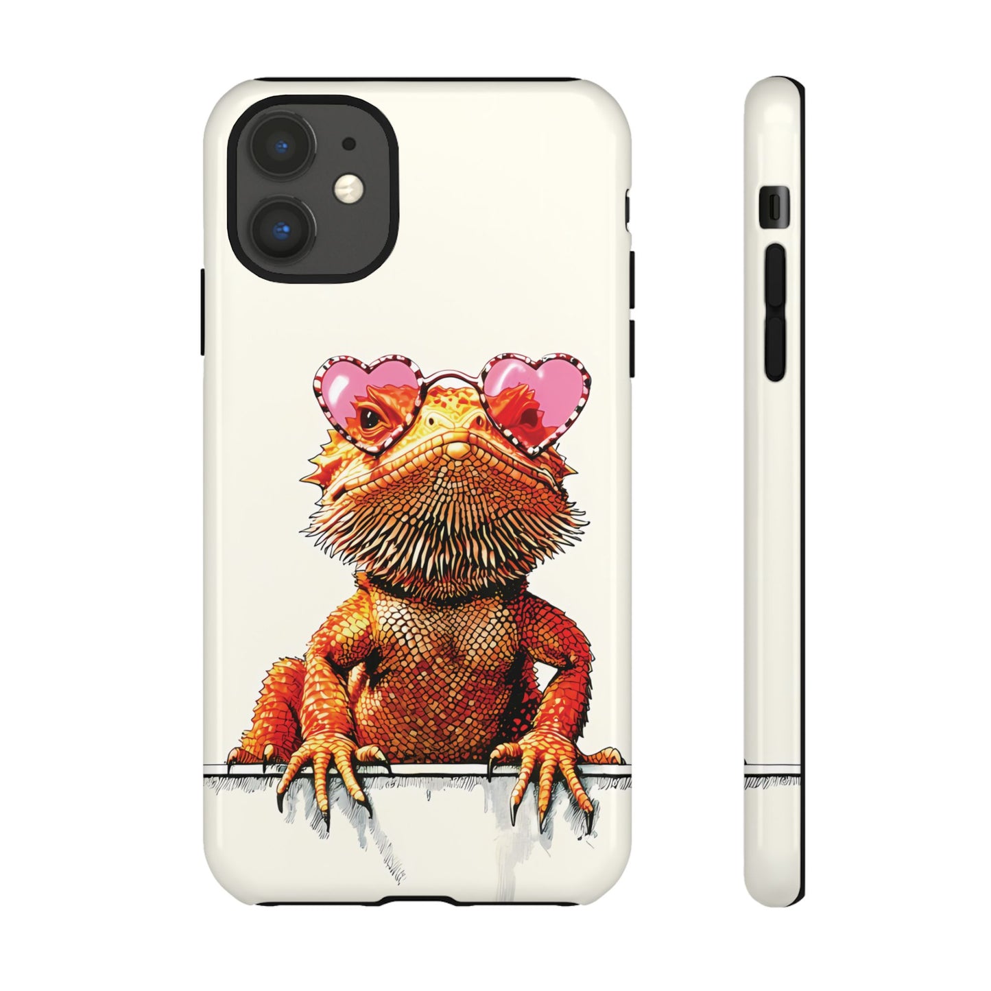 Valentines Day iPhone Case for Reptile Keepers | Bearded Dragon Lover Gift | Cute Herpetology Phone Case | Scaly Love Design