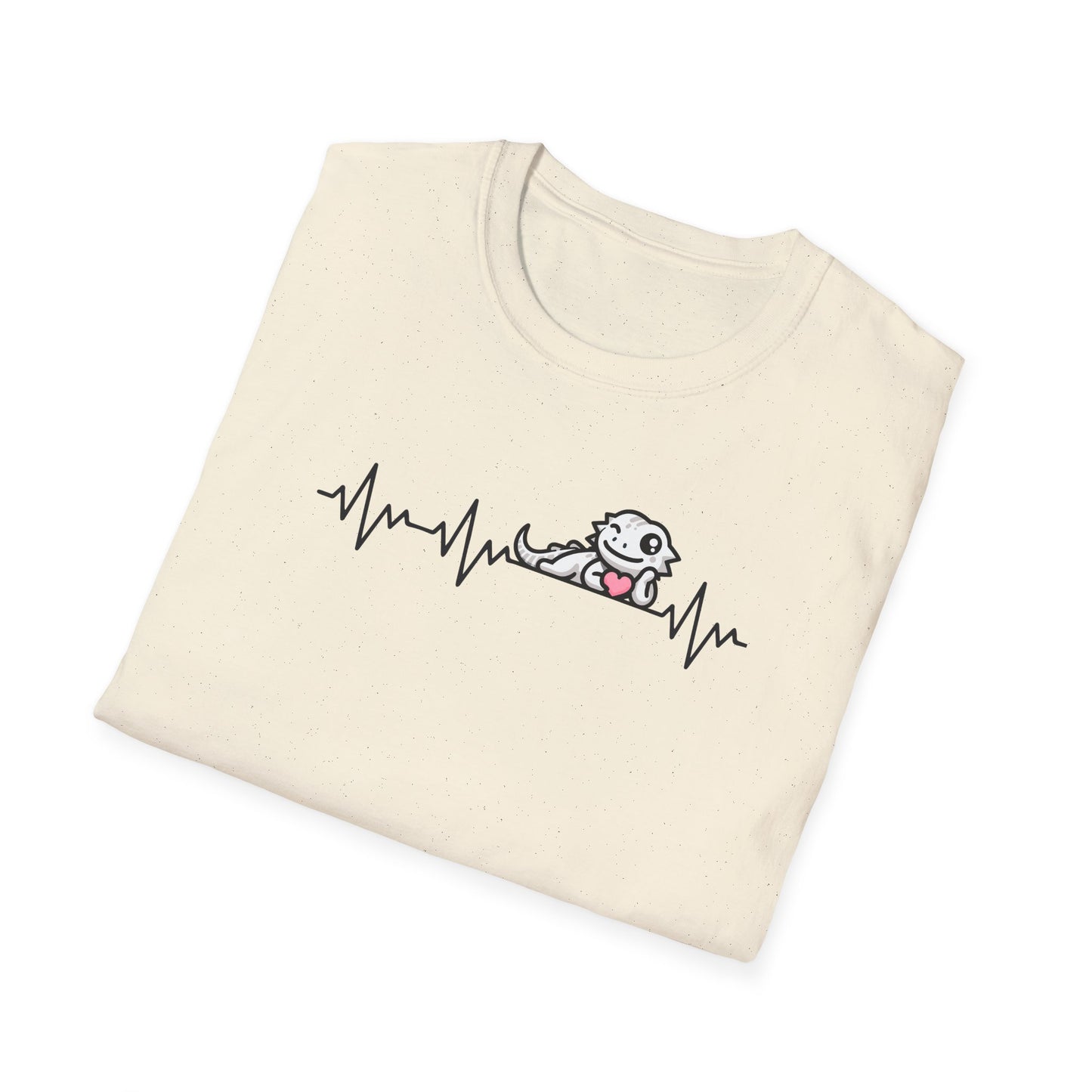 Bearded Dragon Valentine T-Shirt, Reptile Heartbeat Shirt, Beardie Lover Gift, Lizard Mom Tee, Herpetology Valentine Shirt