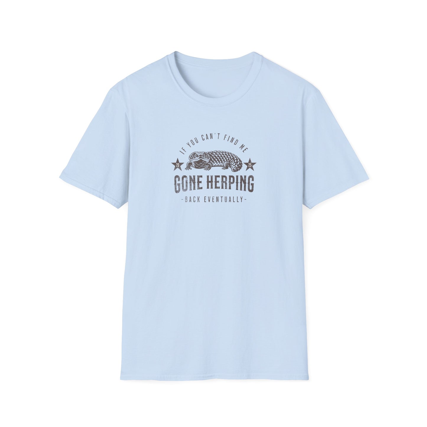 Shingleback Gone Herping T-Shirt, Reptile Lover Shirt, Field Herping Tee, Blue Tongue Lizard Gift, Herper Wildlife Graphic Tee