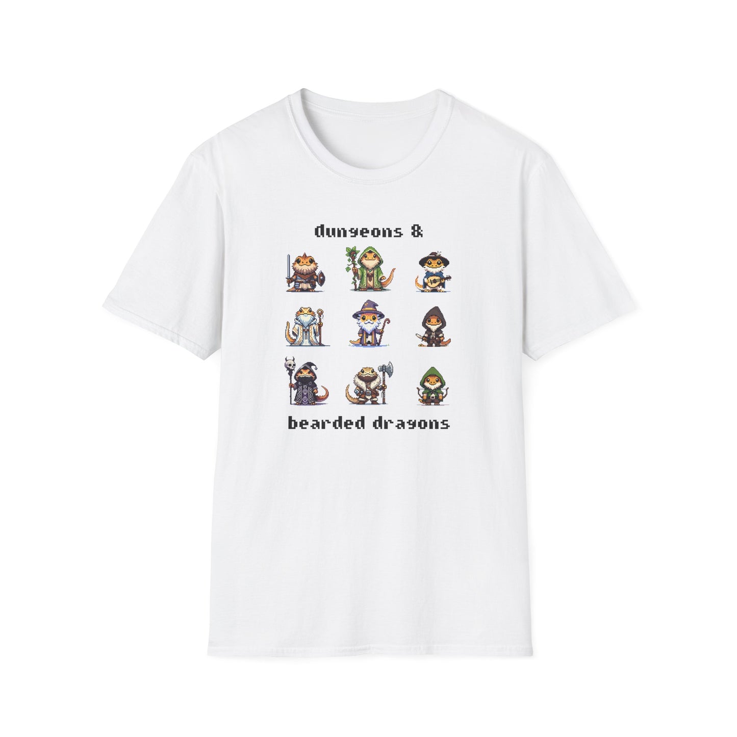 Dungeons And Bearded Dragons T-Shirt, Bearded Dragon RPG Shirt, Reptile Lover Tee, DnD Inspired Gamer Gift, Fantasy Lizard Tee