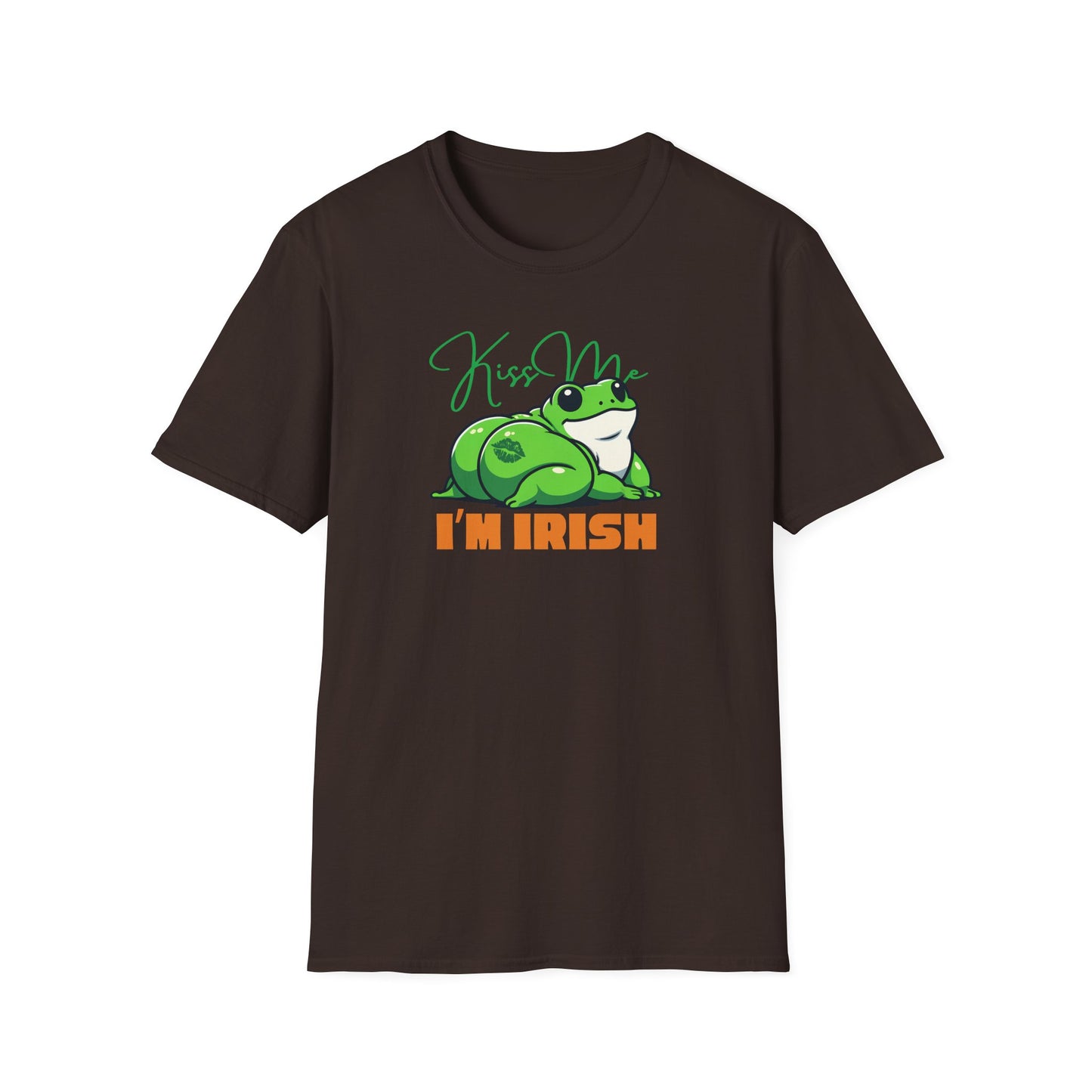 Frog St Patrick’s Day T-Shirt, Kiss Me I’m Irish Frog Shirt, Frog Lover Tee, Amphibian St Paddy’s Day Shirt, Irish Party Tee