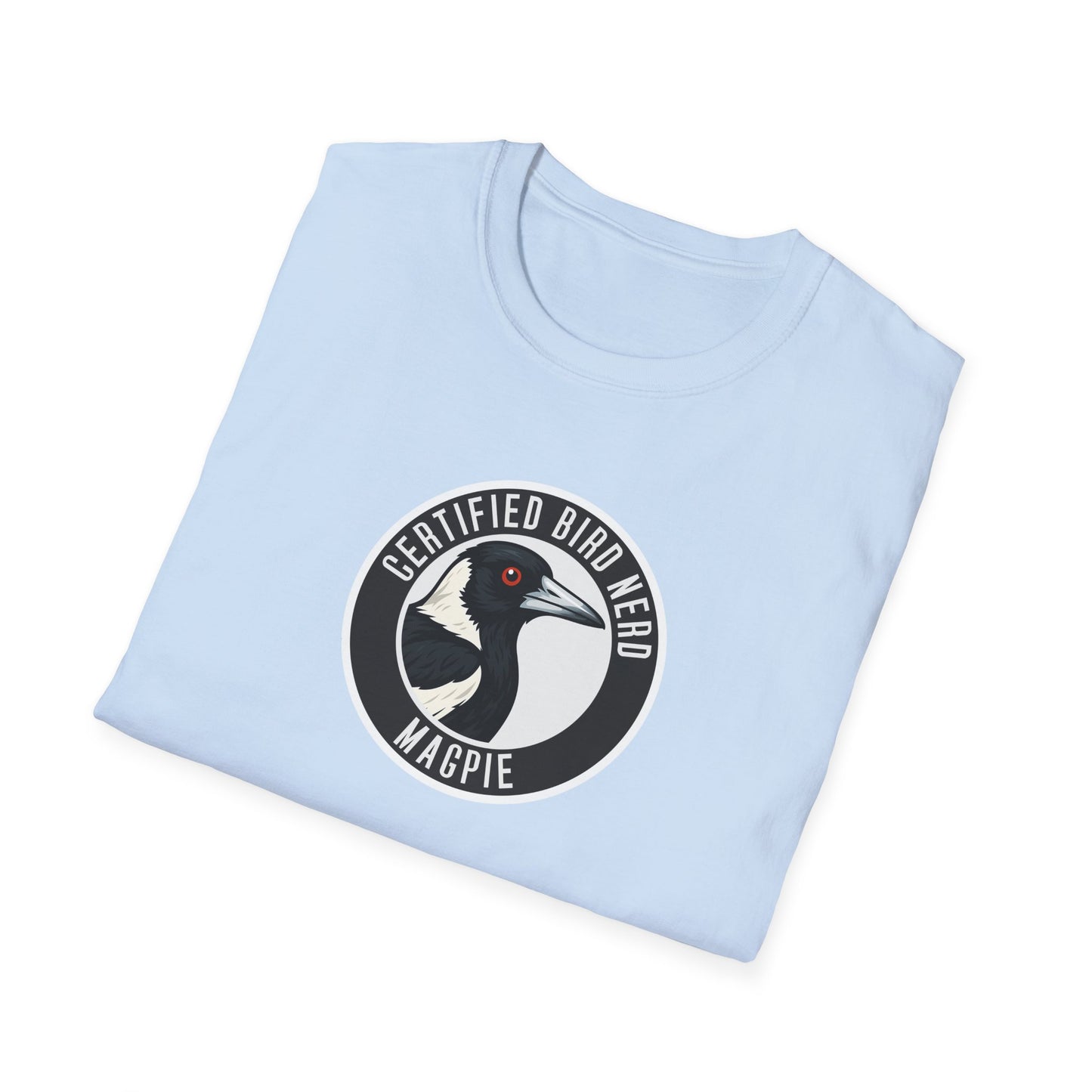 Magpie T-Shirt, Certified Bird Nerd Shirt, Australian Bird Tee, Birdwatching Gift, Wildlife Lover Tee, Aussie Magpie Graphic Tee