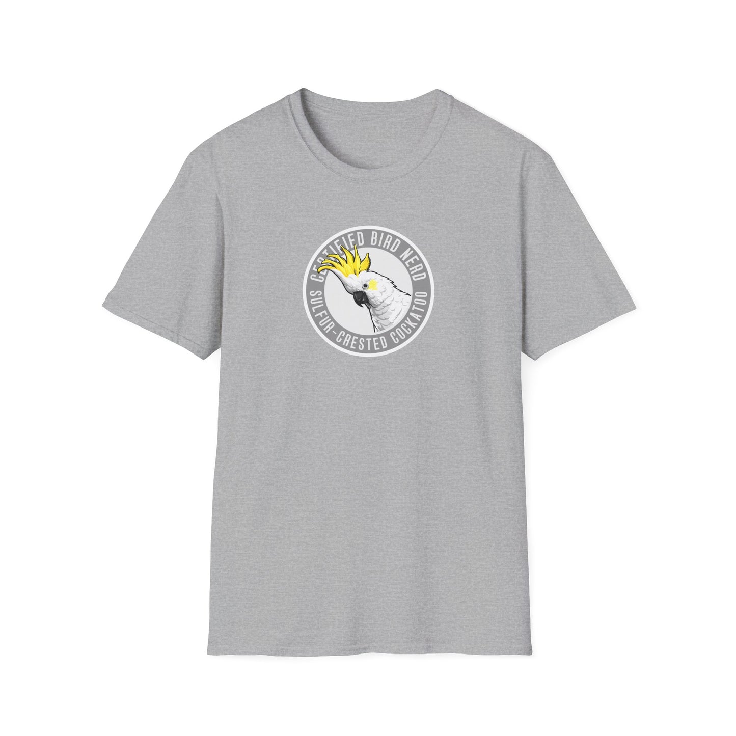 Sulfur-Crested Cockatoo T-Shirt, Certified Bird Nerd Shirt, Australian Bird Tee, Cockatoo Lover Gift, Birdwatching Shirt, Wildlife Tee