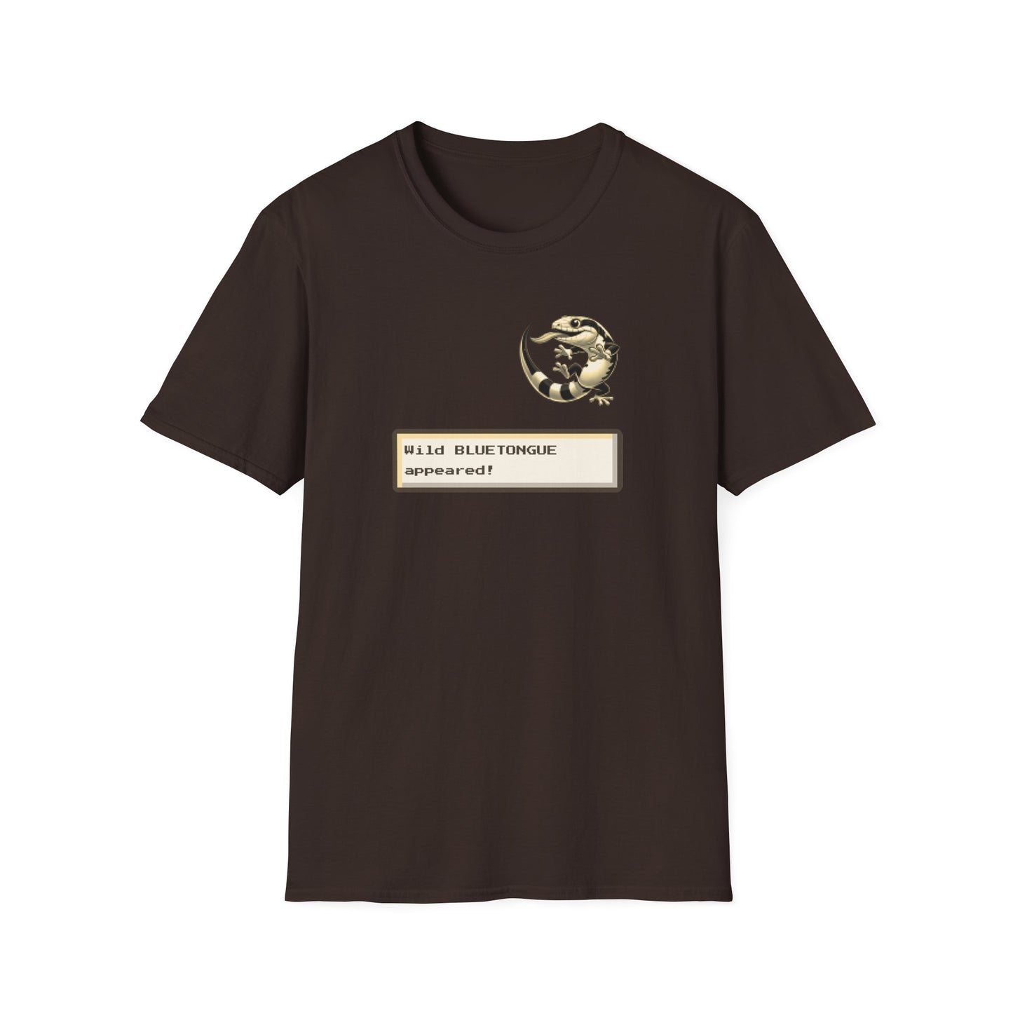 Blue Tongue Skink Gaming T-Shirt, Retro RPG Lizard Tee, Wild Bluetongue Appeared Shirt, Tiliqua Skink Gamer Tee, Reptile Lover Gift