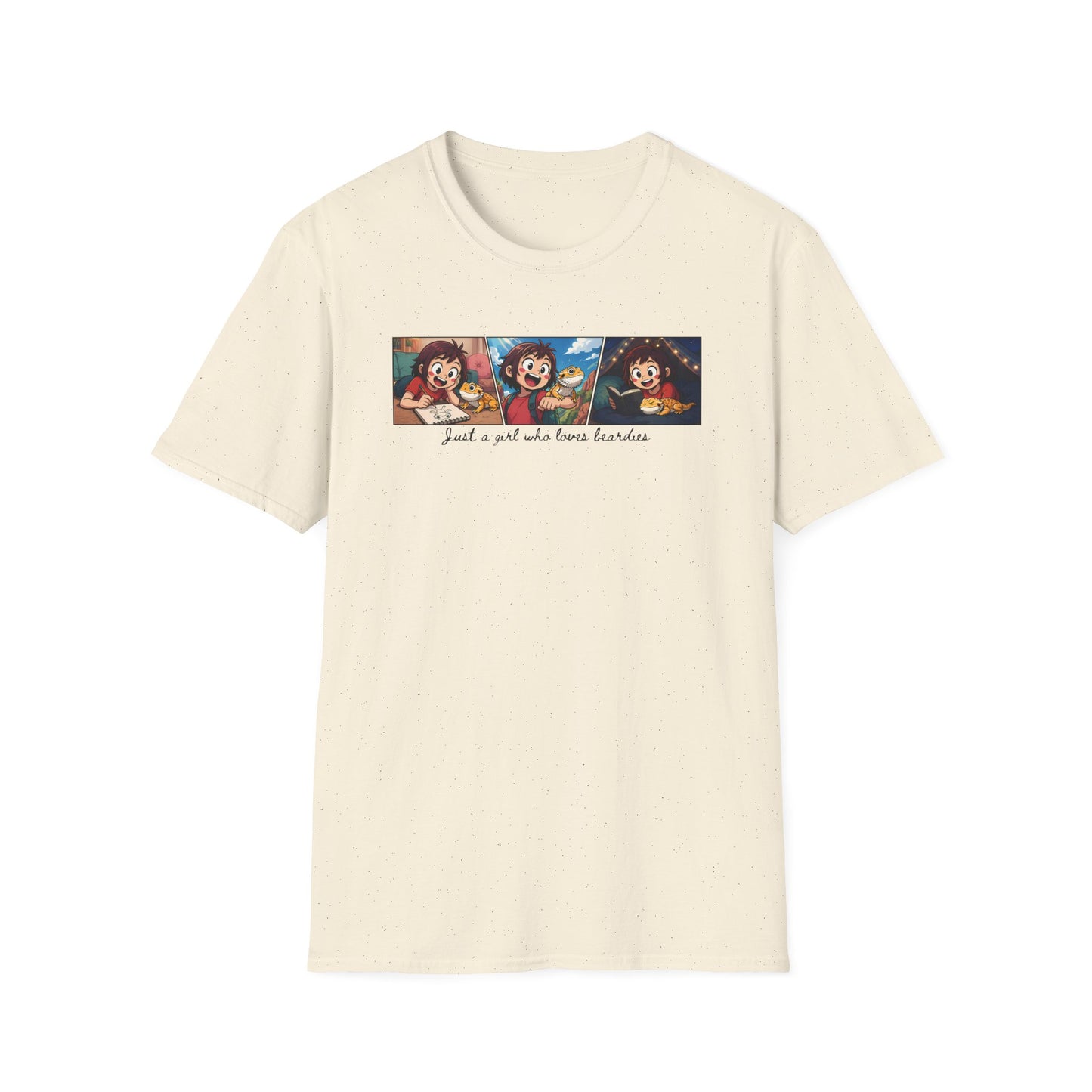 Bearded Dragon T-Shirt Just a Girl Who Loves Beardies, Cute Reptile Shirt, Bearded Dragon Lover Tee, Girl Reptile Shirt, Beardie Gift
