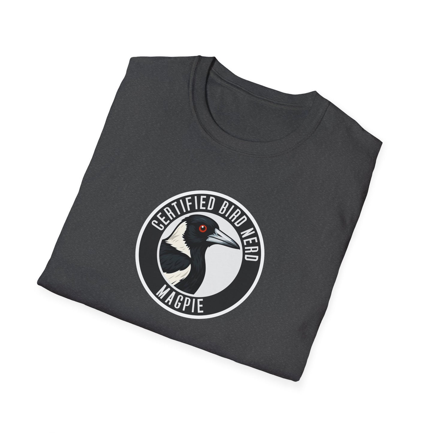 Magpie T-Shirt, Certified Bird Nerd Shirt, Australian Bird Tee, Birdwatching Gift, Wildlife Lover Tee, Aussie Magpie Graphic Tee