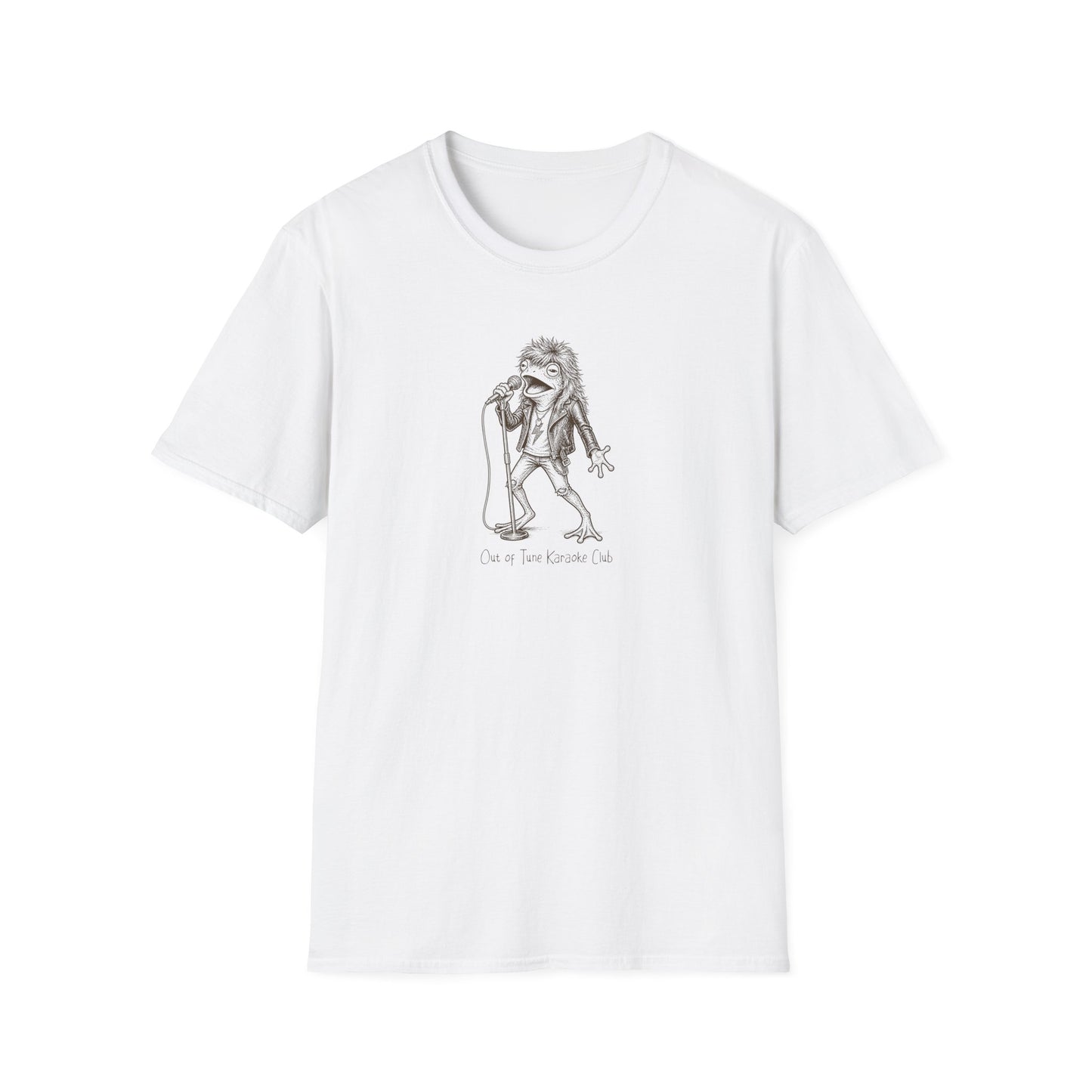 Out of Tune Karaoke Club T-Shirt, Funny Frog Shirt, Singing Frog Tee, Music Lover Shirt, Karaoke Shirt, Weird Animal Humor Tee