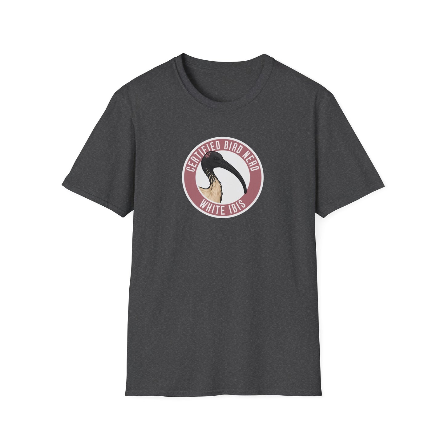 White Ibis T-Shirt, Certified Bird Nerd Shirt, Australian Bird Tee, Birdwatching Gift, Bin Chicken Shirt, Wildlife Graphic Tee