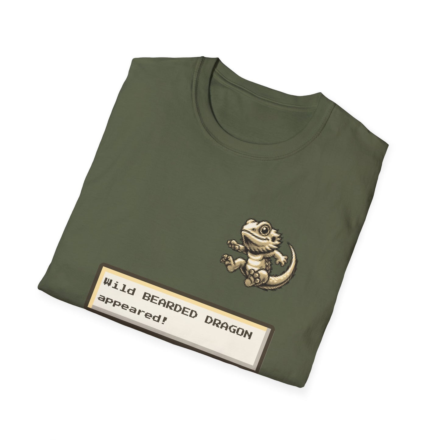 A Wild Beardie Appears T-Shirt – Funny Bearded Dragon Gamer Tee