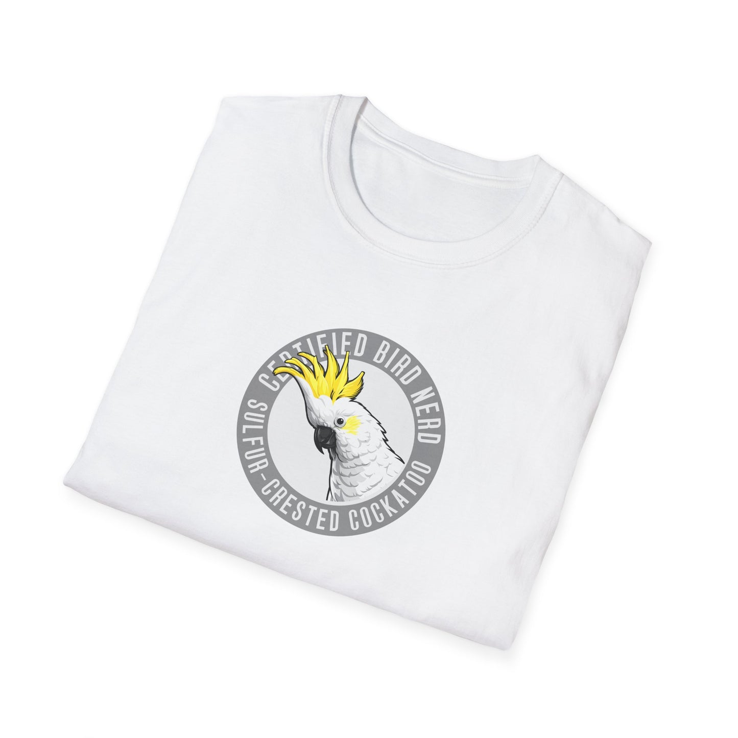 Sulfur-Crested Cockatoo T-Shirt, Certified Bird Nerd Shirt, Australian Bird Tee, Cockatoo Lover Gift, Birdwatching Shirt, Wildlife Tee