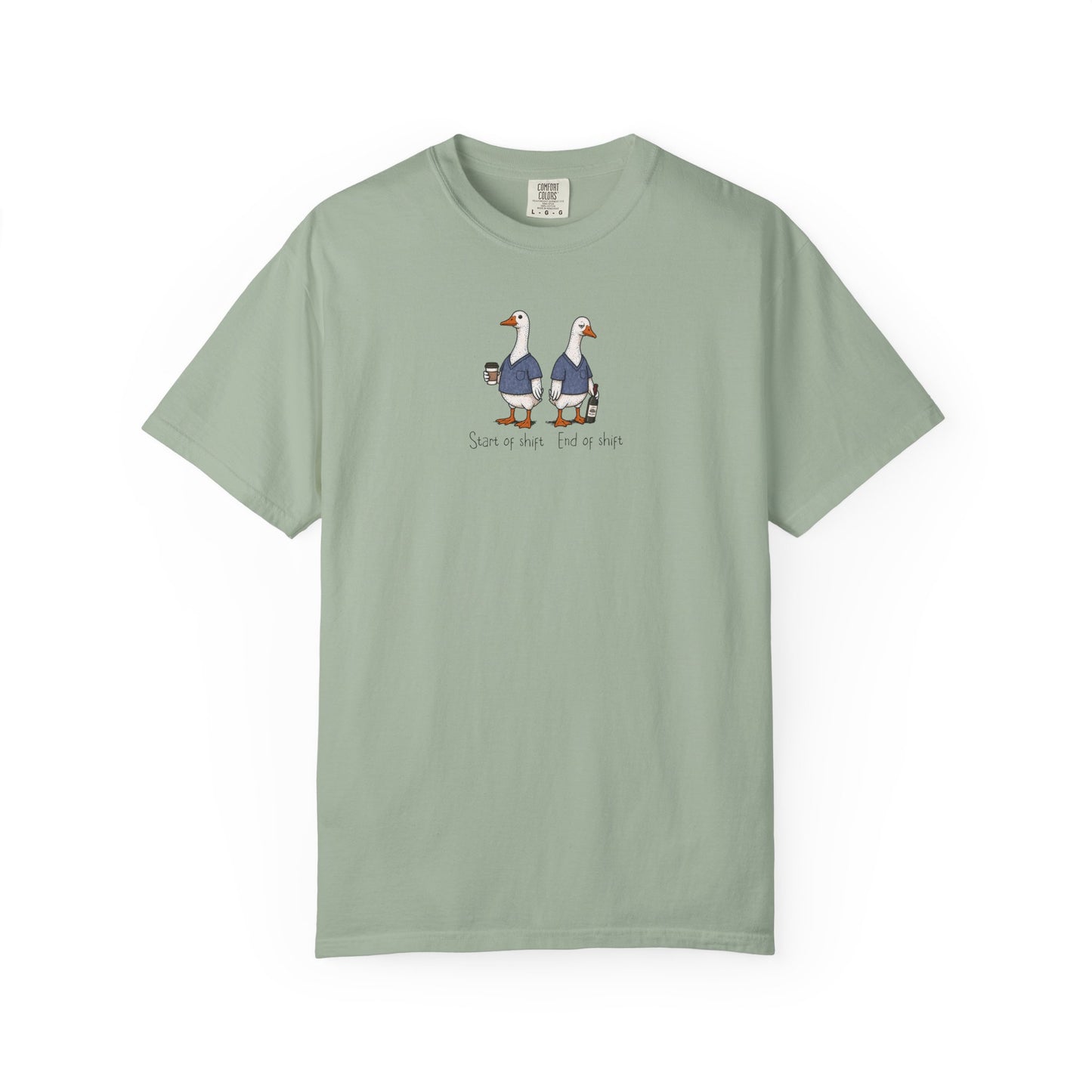 Funny Nurse Goose Shirt, Start of Shift End of Shift Tee, Nurse Humor Shirt, Comfort Colors Nurse T Shirt, Medical Humor Gift