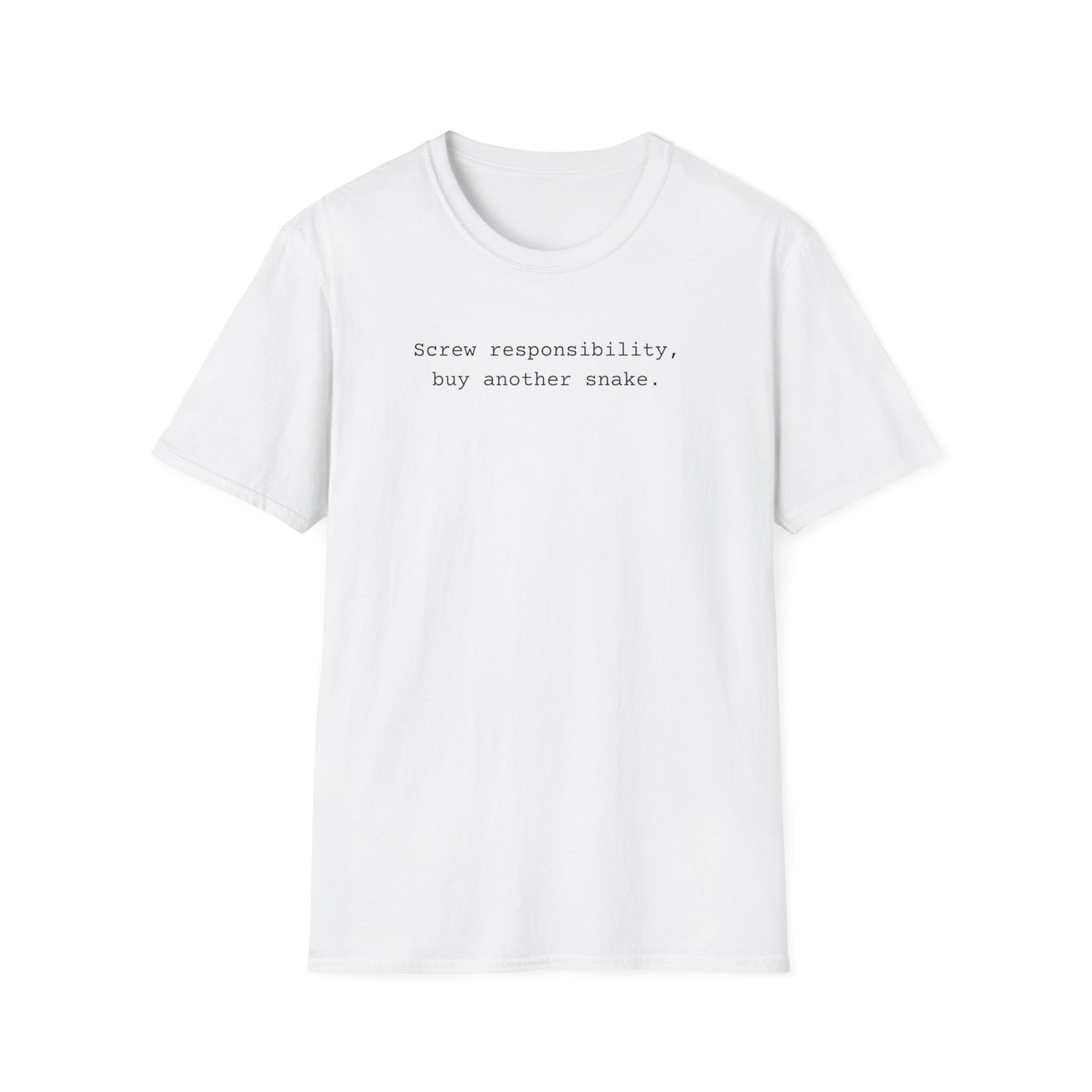 Screw Responsibility Buy Another Snake T-Shirt, Snake Lover Shirt, Reptile Keeper Tee, Herpetology Gift, Snake Mom Dad Shirt