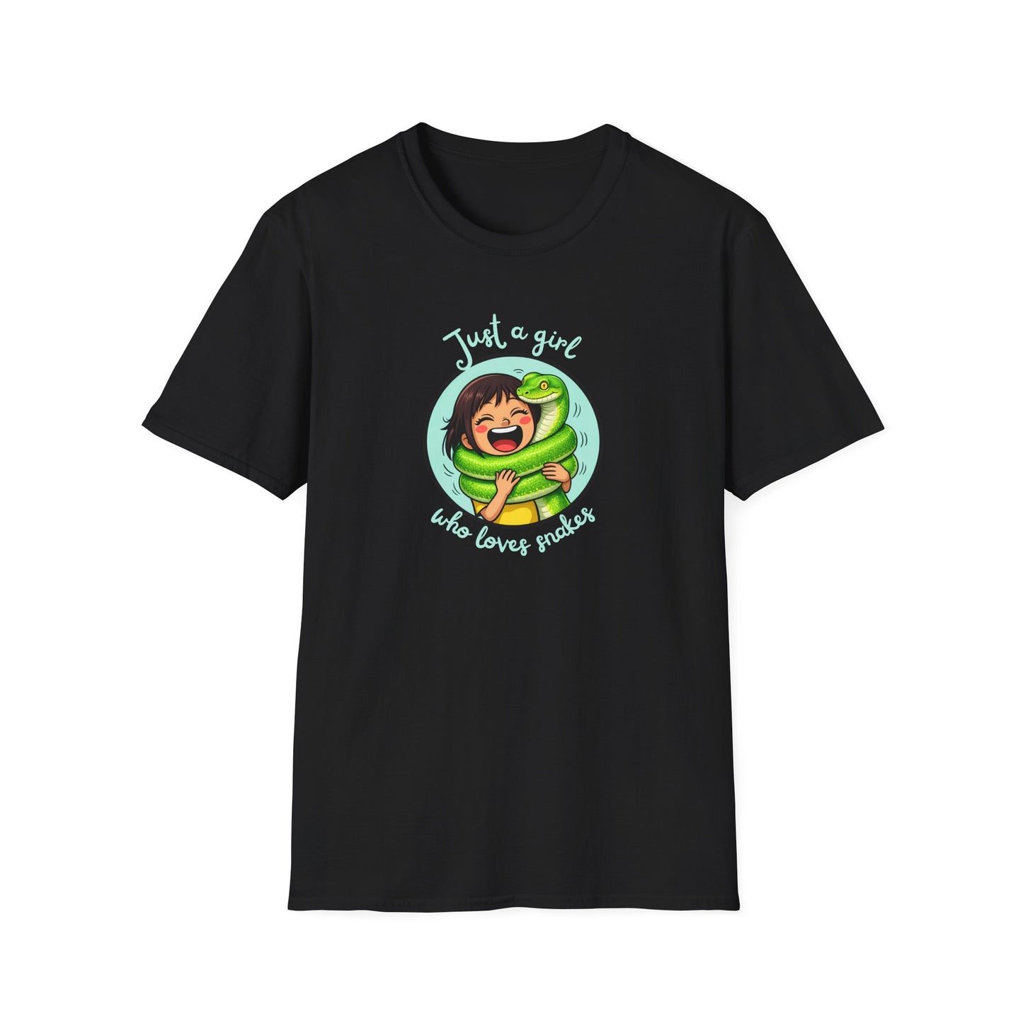 Just A Girl Who Loves Snakes T-Shirt, Snake Lover Shirt, Reptile Lover Tee, Cute Snake Gift, Herping Shirt, Wildlife Graphic Tee