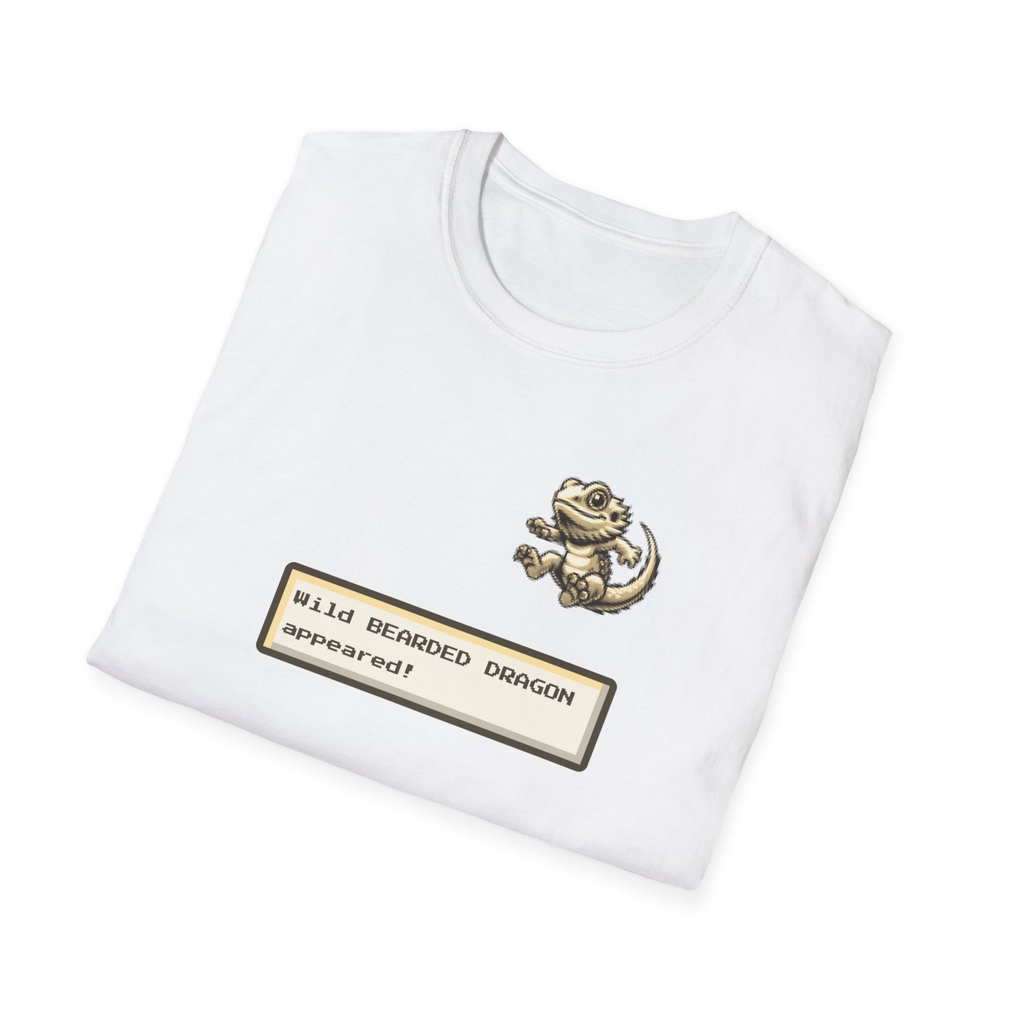 Bearded Dragon Gaming T-Shirt, Wild Bearded Dragon Appeared Tee, Retro RPG Lizard Shirt, Gamer Reptile Tee, Beardie Lover Gift