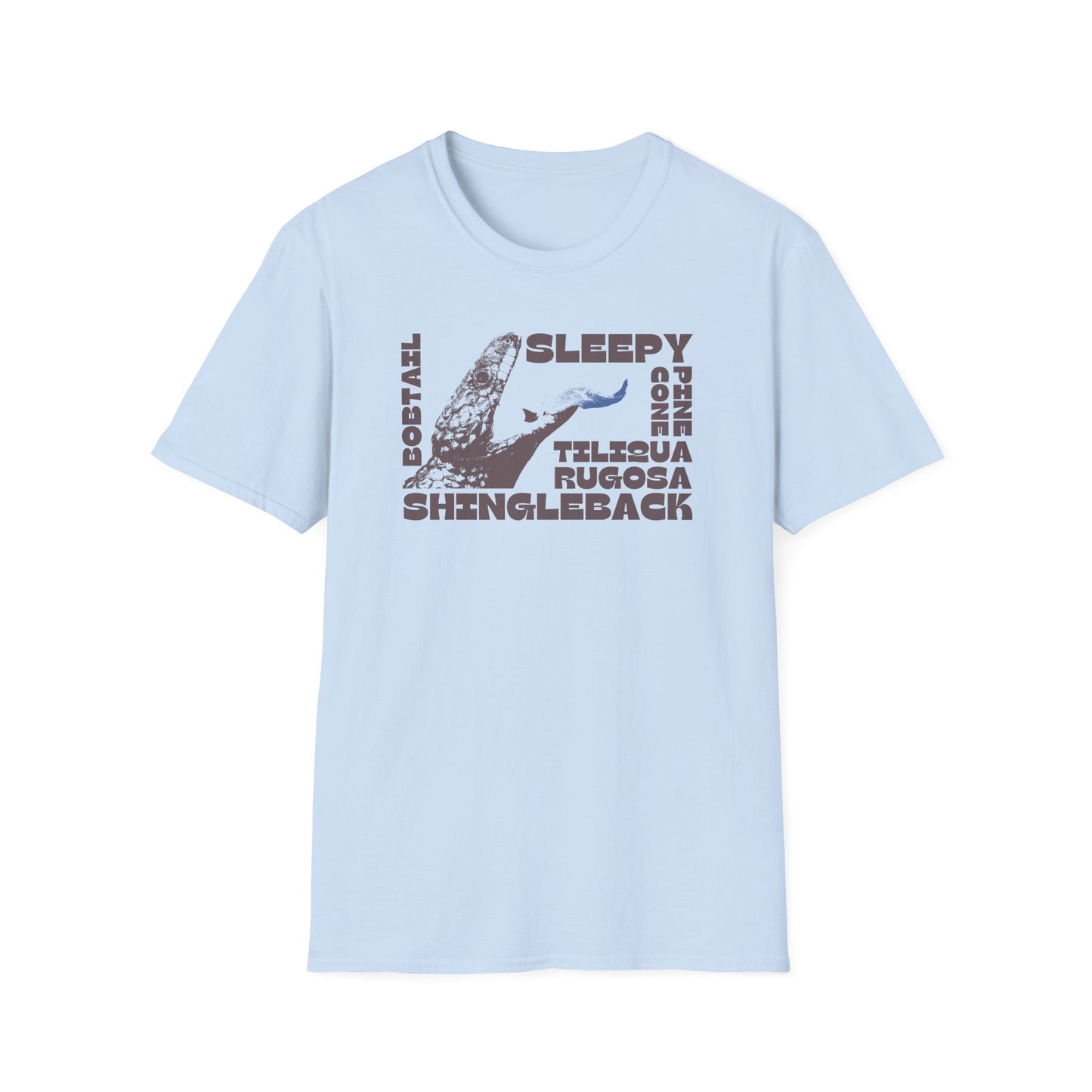 Shingleback Lizard T-Shirt, Tiliqua Rugosa Tee, Blue Tongue Skink Shirt, Australian Reptile Shirt, Sleepy Bobtail Tee, Herpetology Gift