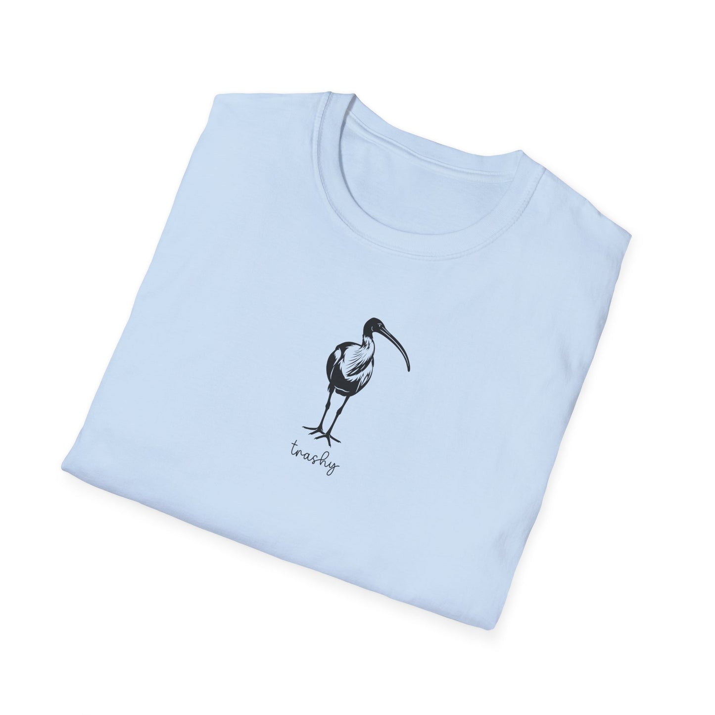 White Ibis T-Shirt Trashy Shirt, Bin Chicken Tee, Funny Australian Bird Shirt, Aussie Wildlife T-Shirt, Minimalist Ibis Gift