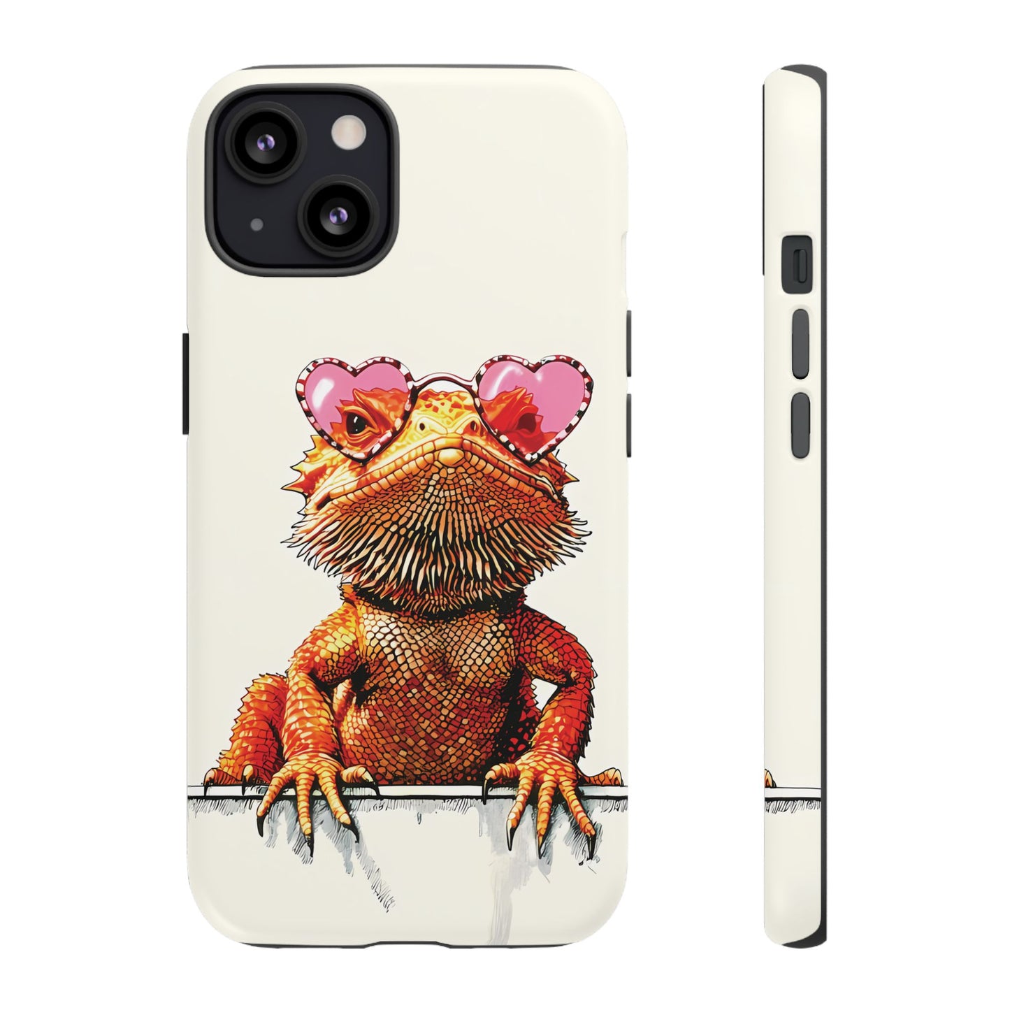 Valentines Day iPhone Case for Reptile Keepers | Bearded Dragon Lover Gift | Cute Herpetology Phone Case | Scaly Love Design