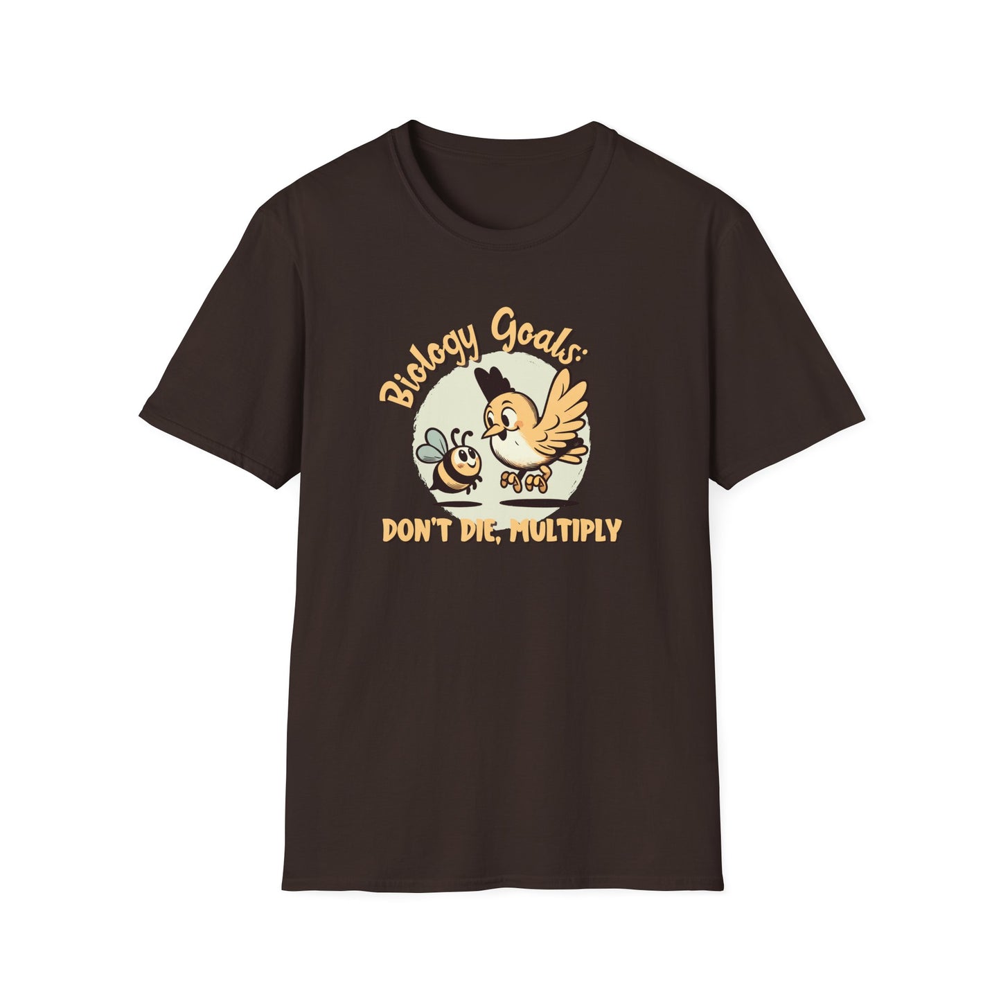 Biology Goals T-Shirt, Don’t Die Multiply Shirt, Biology Teacher Tee, Science Student Gift, Bird And Bee Shirt, Evolution Graphic Tee