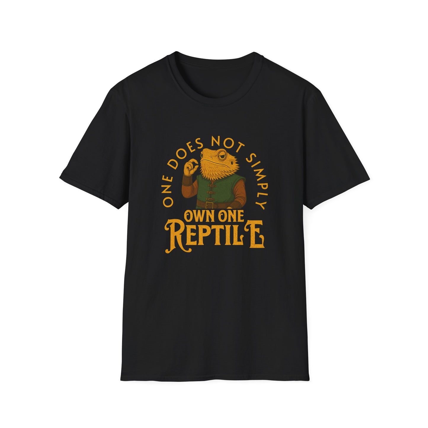 One Does Not Simply Own One Reptile T-Shirt – Funny Reptile Lover, Lizard, Snake & Herpetology Gift Tee