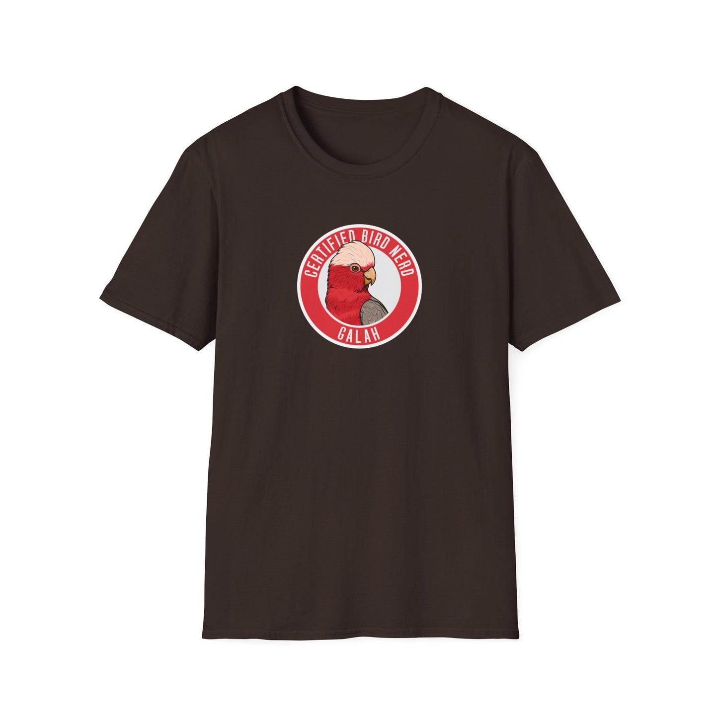 Galah T-Shirt, Certified Bird Nerd Shirt, Australian Bird Tee, Pink Cockatoo Shirt, Birdwatching Gift, Wildlife Lover Tee