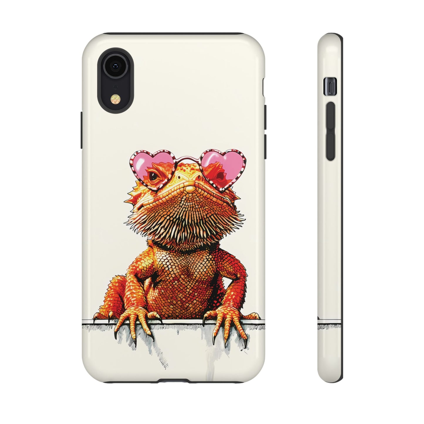 Valentines Day iPhone Case for Reptile Keepers | Bearded Dragon Lover Gift | Cute Herpetology Phone Case | Scaly Love Design