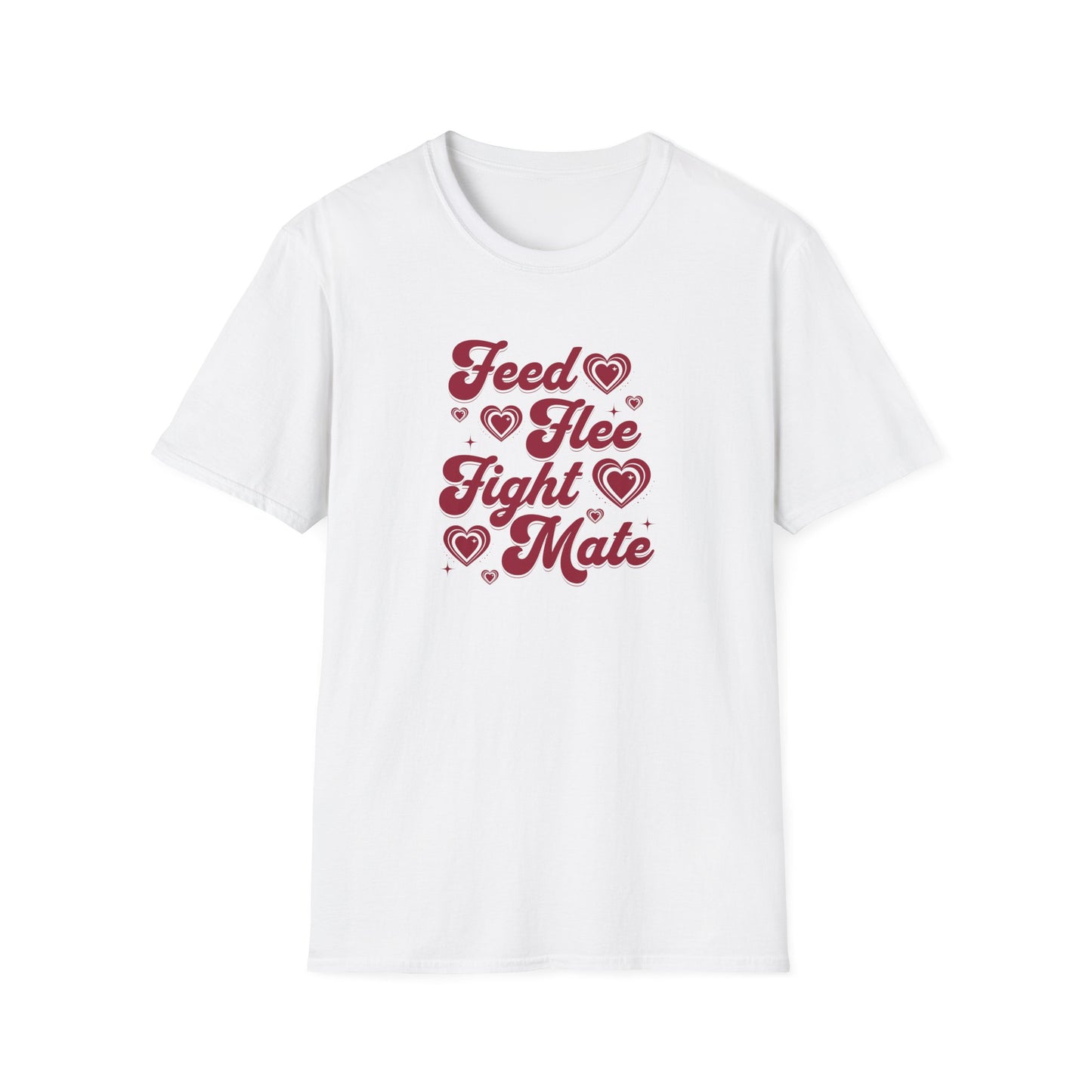 4 F’s Of Biology T-Shirt, Feed Flee Fight Mate Shirt, Biology Teacher Tee, Science Student Gift, Evolution Biology Graphic Shirt