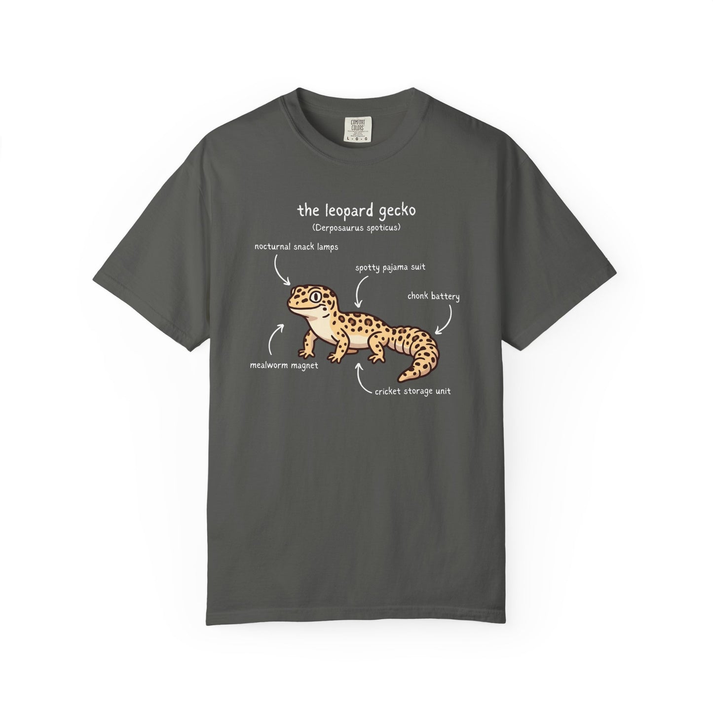 Anatomy of a Leopard Gecko Shirt, Comfort Colors Gecko Tee, Funny Reptile T Shirt, Leopard Gecko Gift, Herpetology Shirt, Lizard Lover Tee
