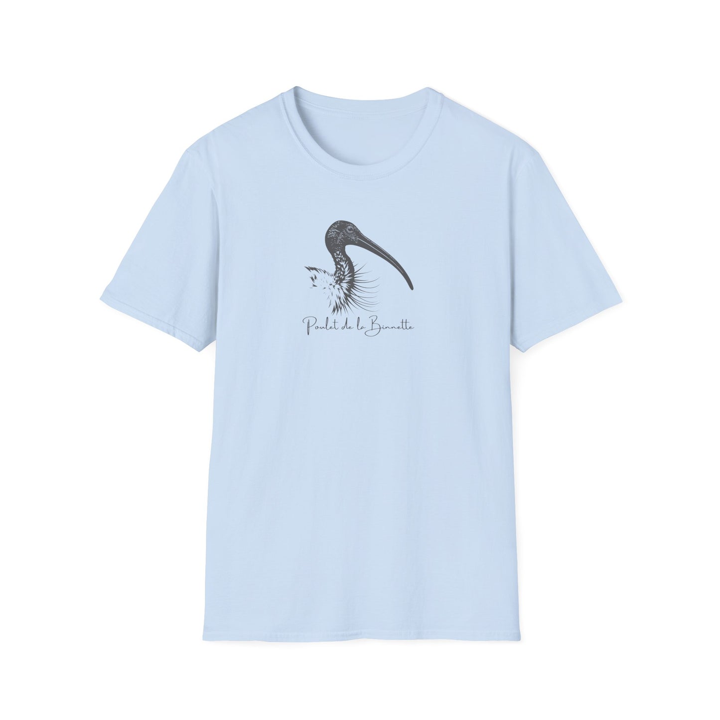 White Ibis T-Shirt, Bin Chicken Shirt, Australian Bird Tee, Ibis Graphic T-Shirt, Australian Wildlife Shirt, Bird Lover Gift, Aussie Nature Tee