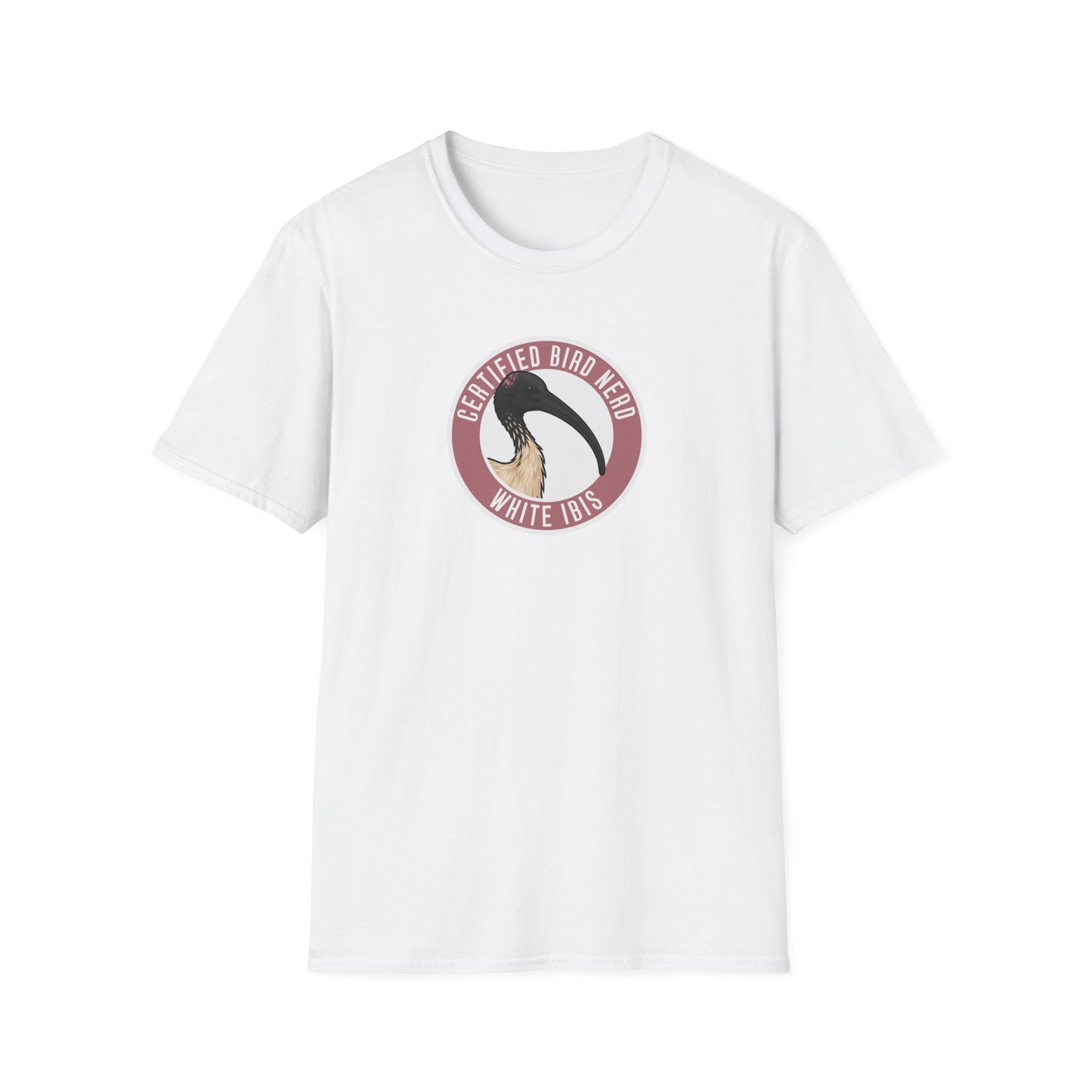 White Ibis T-Shirt, Certified Bird Nerd Shirt, Australian Bird Tee, Birdwatching Gift, Bin Chicken Shirt, Wildlife Graphic Tee