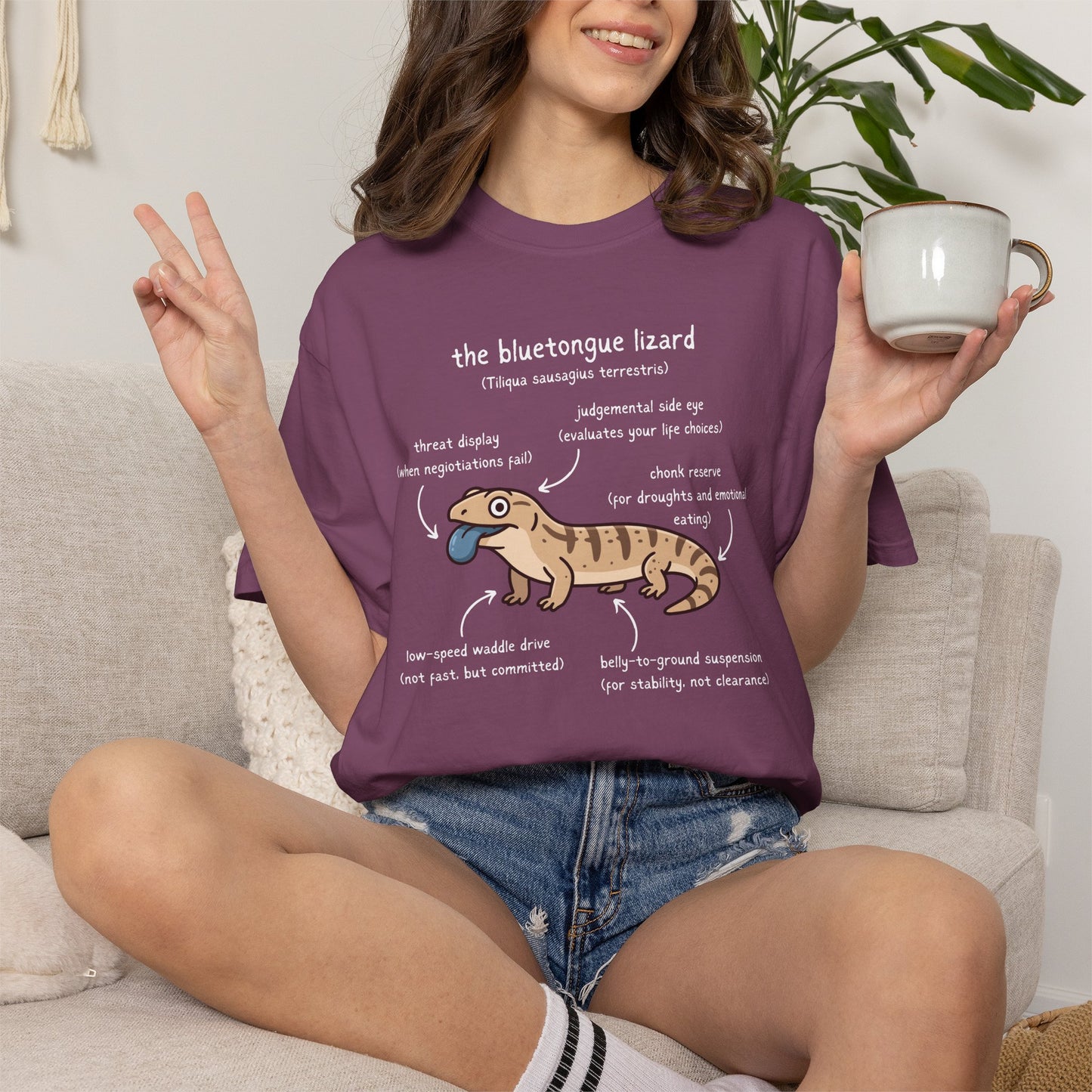 Anatomy of a Blue Tongue Lizard Shirt, Comfort Colors Reptile Tee, Funny Bluetongue Skink T Shirt, Australian Lizard Gift, Herpetology Shirt