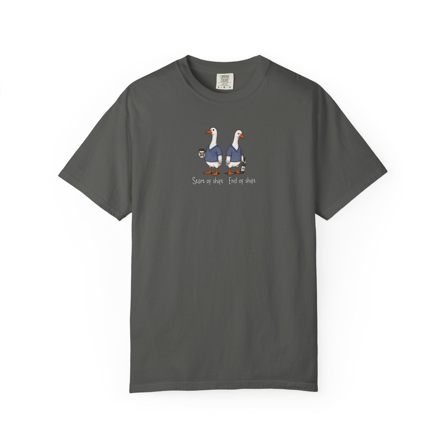 Funny Nurse Goose Shirt, Start of Shift End of Shift Tee, Nurse Humor Shirt, Comfort Colors Nurse T Shirt, Medical Humor Gift