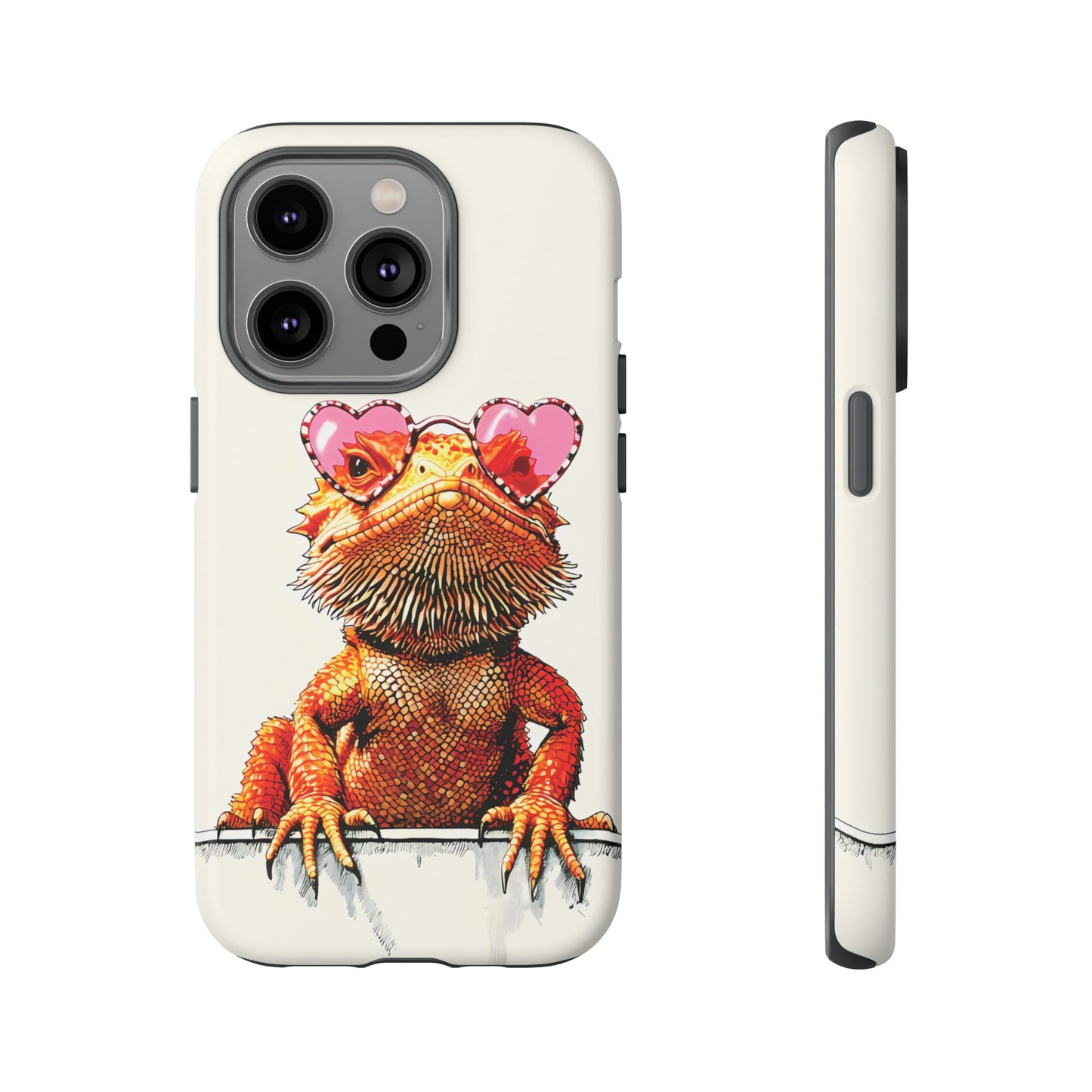 Valentines Day iPhone Case for Reptile Keepers | Bearded Dragon Lover Gift | Cute Herpetology Phone Case | Scaly Love Design