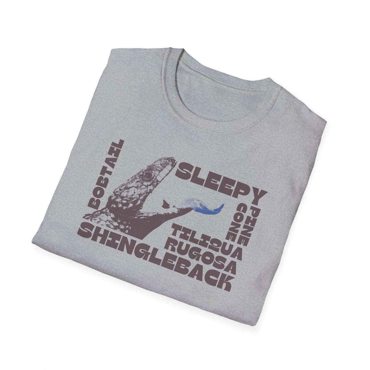 Shingleback Lizard T-Shirt, Tiliqua Rugosa Tee, Blue Tongue Skink Shirt, Australian Reptile Shirt, Sleepy Bobtail Tee, Herpetology Gift