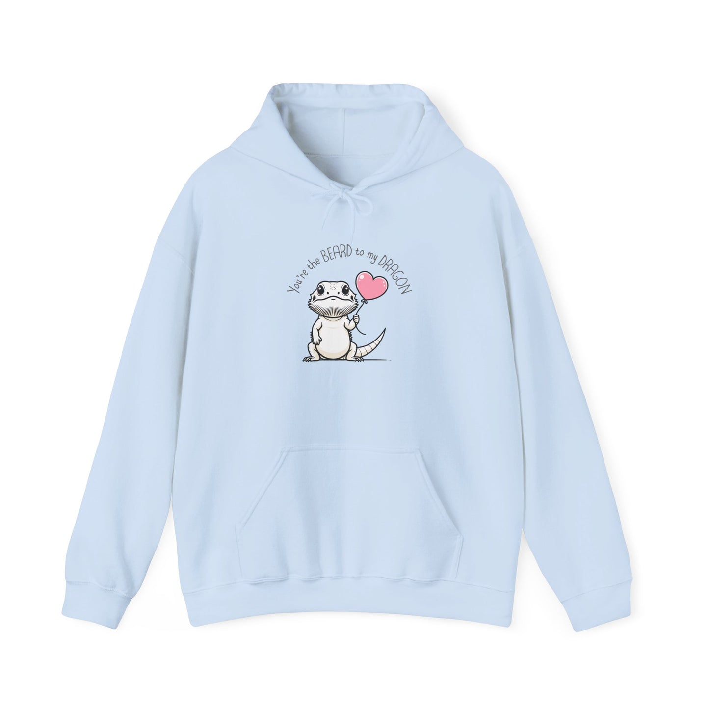Bearded Dragon Valentine Hoodie, You’re the Beard to My Dragon Hoodie, Beardie Love Hoodie, Reptile Lover Gift, Cute Lizard Valentine Sweatshirt