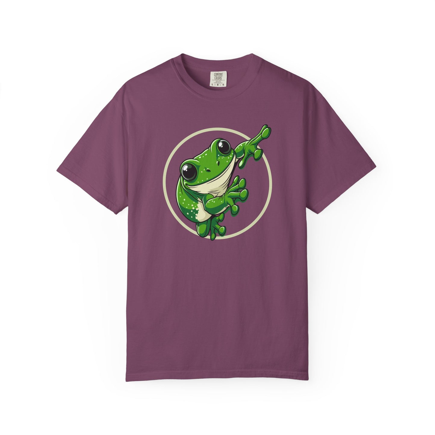 Green Tree Frog Shirt, Comfort Colors Frog Tee, Australian Frog T Shirt, Cute Amphibian Graphic Tee, Frog Lover Gift, Wildlife Shirt