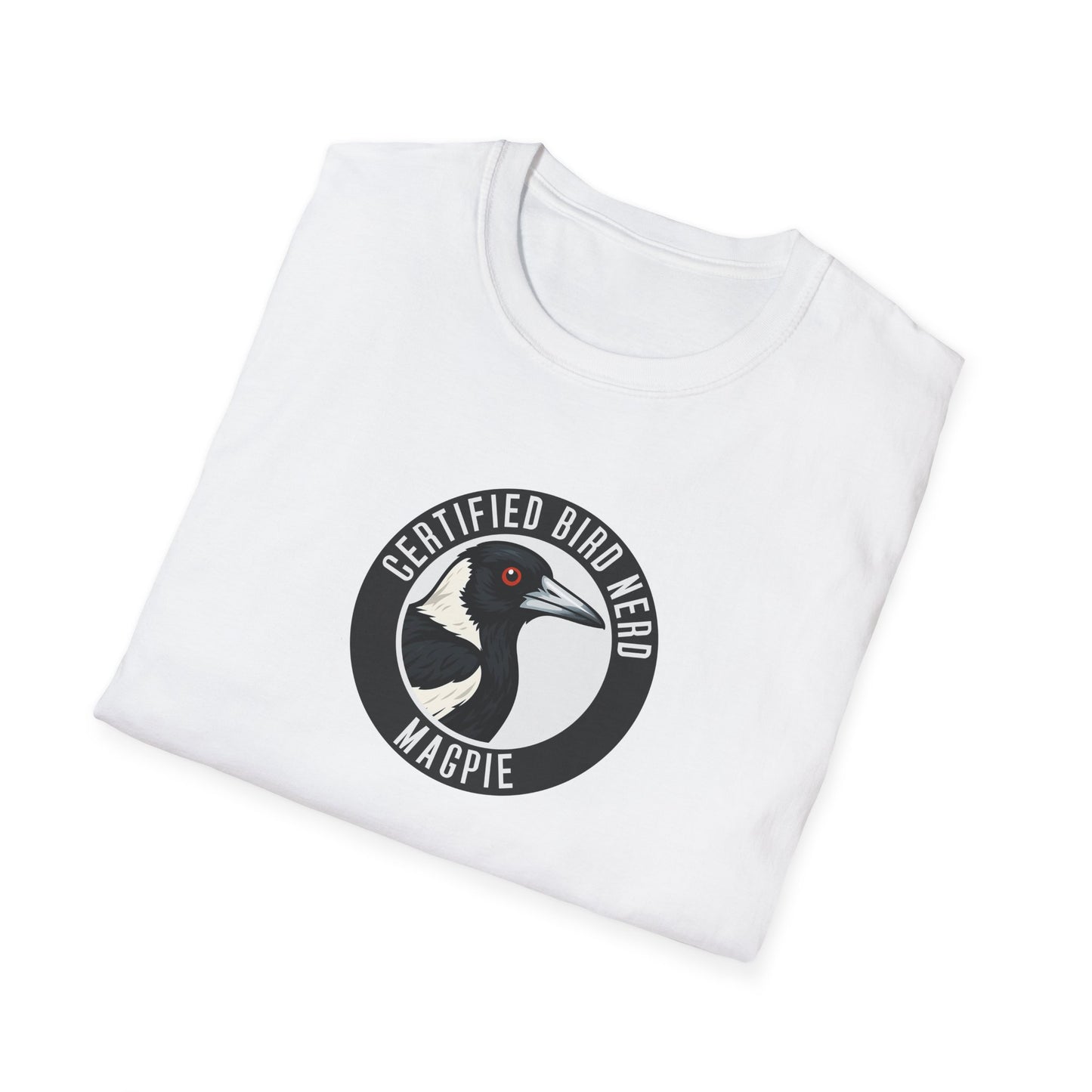 Magpie T-Shirt, Certified Bird Nerd Shirt, Australian Bird Tee, Birdwatching Gift, Wildlife Lover Tee, Aussie Magpie Graphic Tee