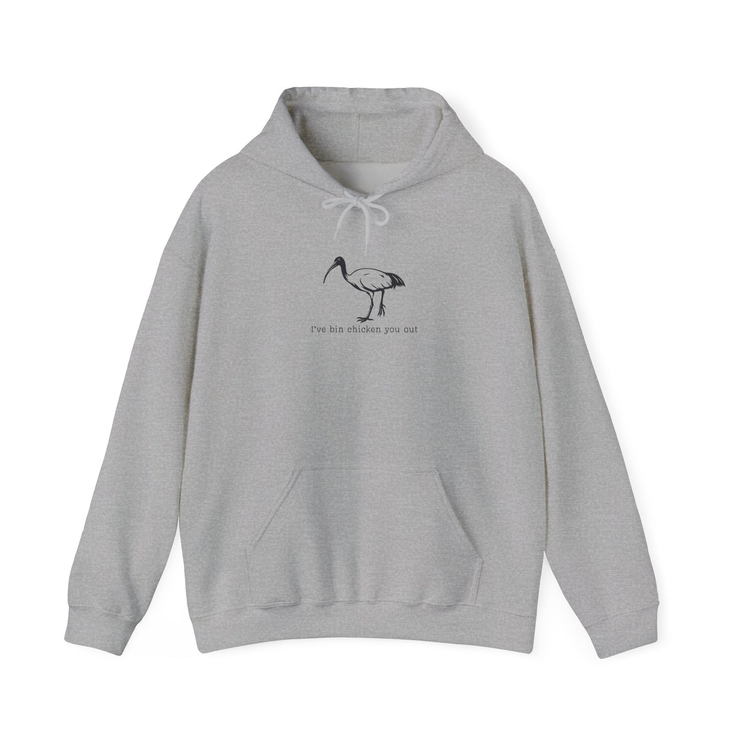Bin Chicken Hoodie, White Ibis Hoodie, Funny Australian Bird Hoodie, Aussie Bird Hoodie, I’ve Bin Chicken You Out, Meme Hoodie, Bird Lover Gift