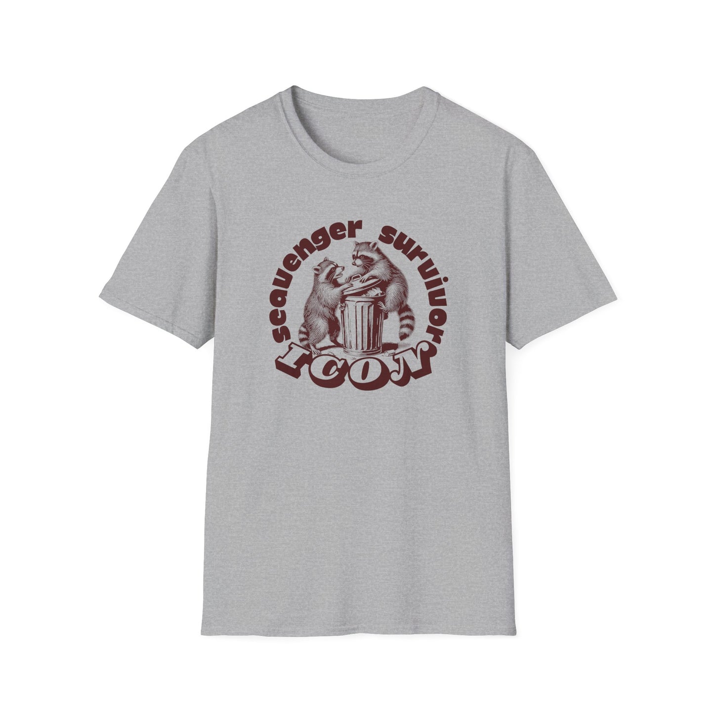 Raccoon T-Shirt Scavenger Survivor Icon, Trash Panda Shirt, Funny Raccoon Tee, Vintage Style Animal Shirt, Wildlife Graphic Tee, Gift for Raccoon Lovers