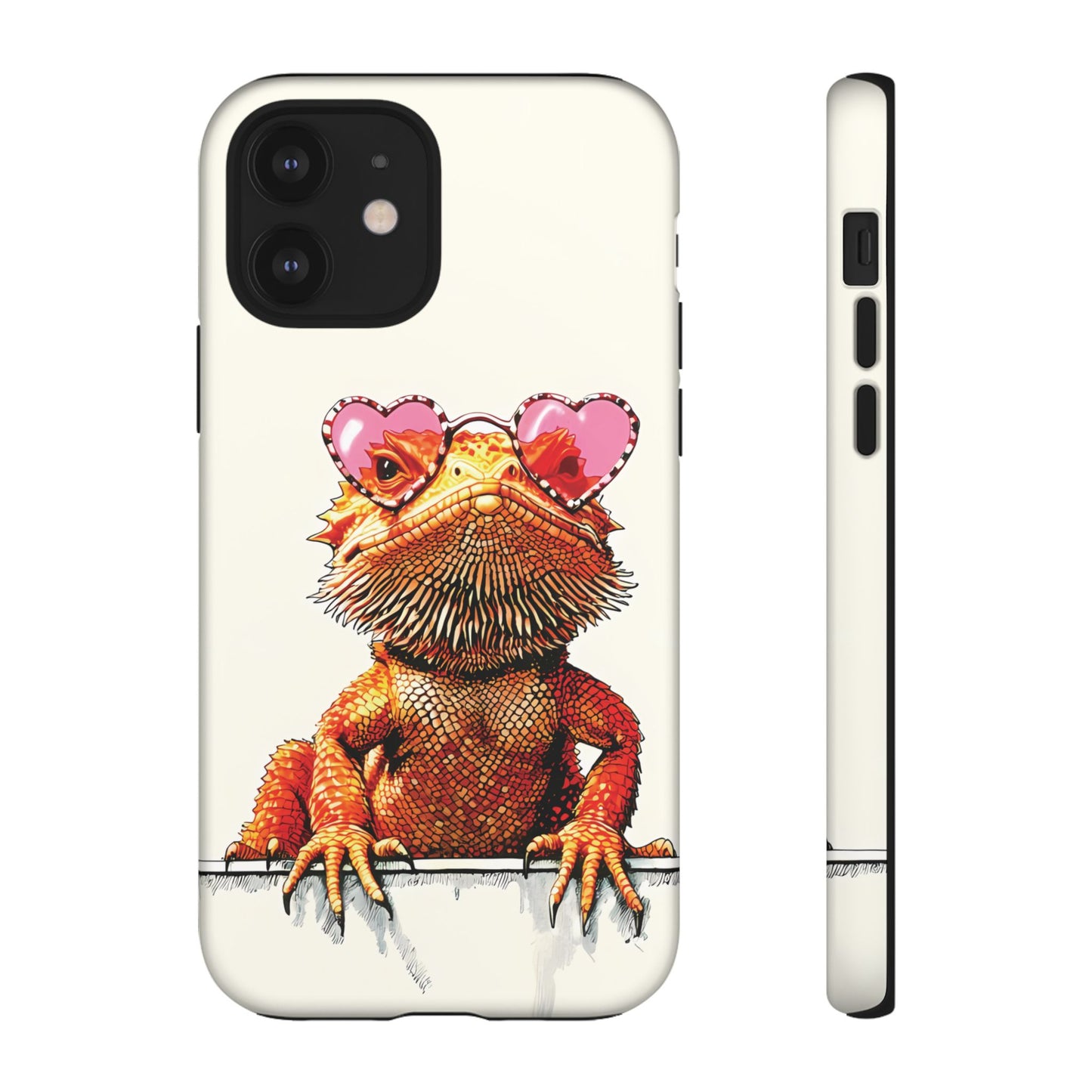 Valentines Day iPhone Case for Reptile Keepers | Bearded Dragon Lover Gift | Cute Herpetology Phone Case | Scaly Love Design