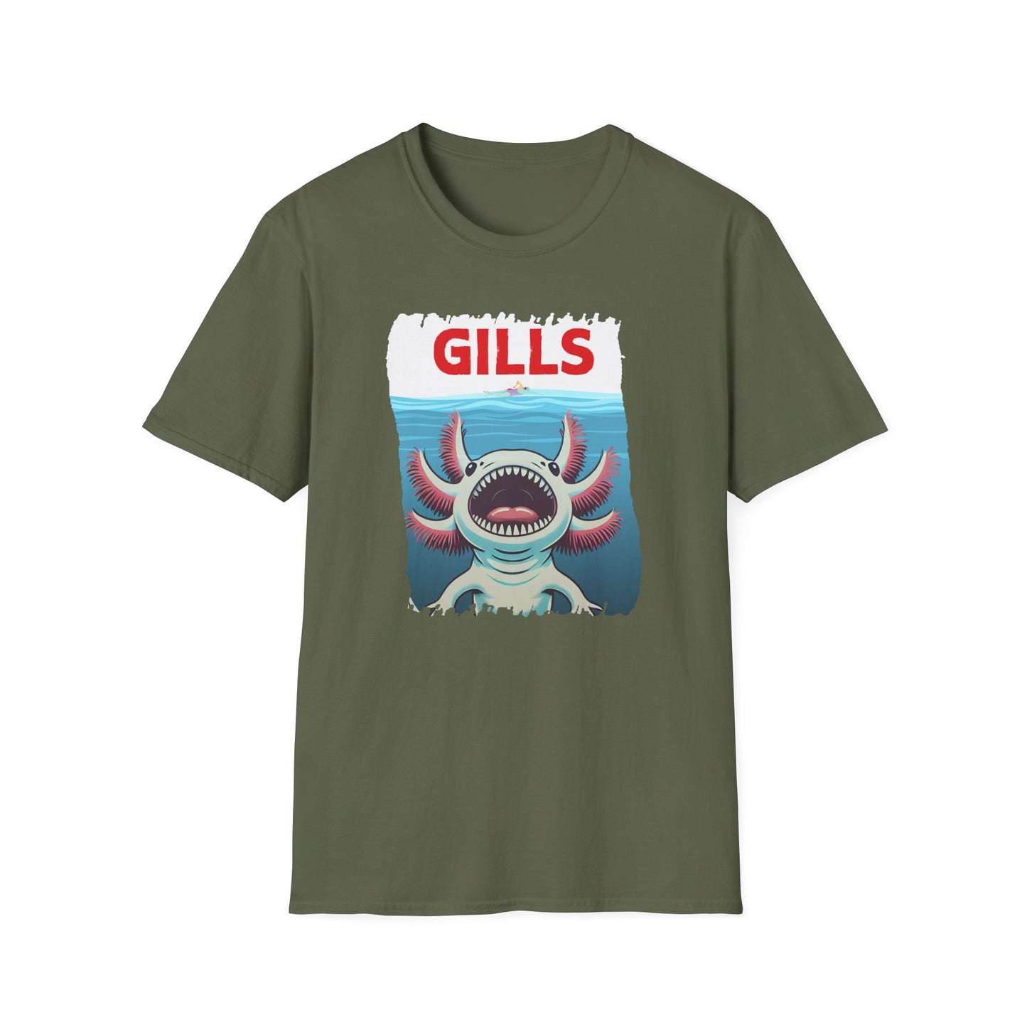 Axolotl Gills T-Shirt, Cute Axolotl Shirt, Amphibian Lover Tee, Aquarium Pet Gift, Kawaii Animal Shirt, Mexican Walking Fish Tee